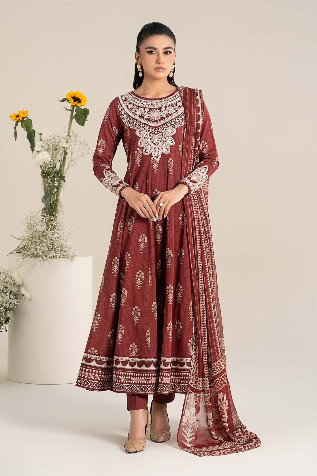 Maria B | Casual Pret 25 | DW-EF25-22 - by - Libasekhas UK - Registered Vendor of : Maria B - 100% Original Designer Dresss