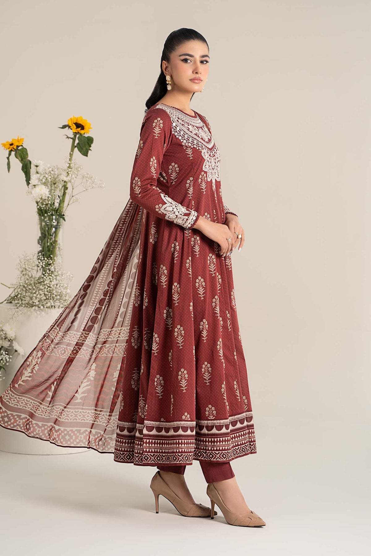 Maria B | Casual Pret 25 | DW-EF25-22 - by - Libasekhas UK - Registered Vendor of : Maria B - 100% Original Designer Dresss