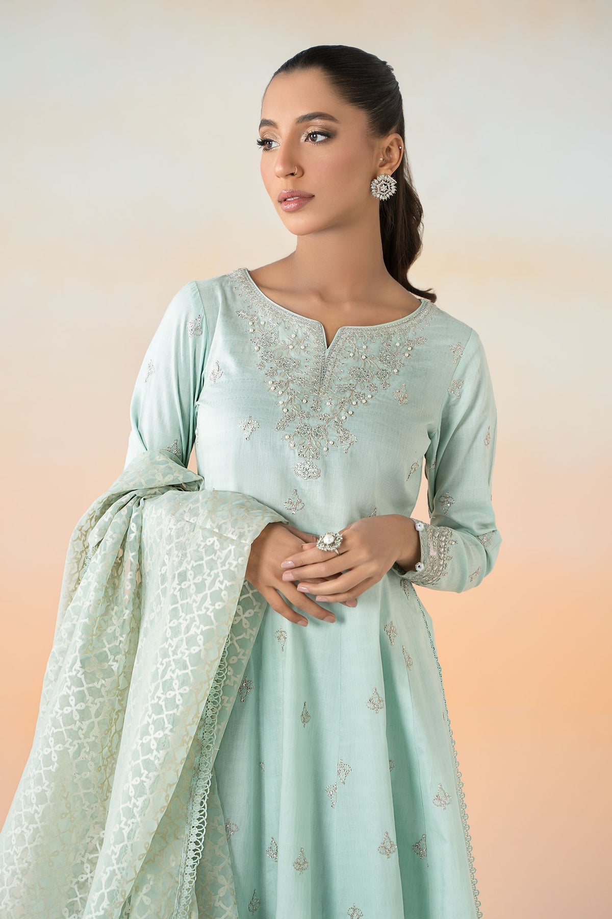 Maria B | Casual Pret 25 | DW-EF25-30 - by - Libasekhas UK - Registered Vendor of : Maria B - 100% Original Designer Dresss