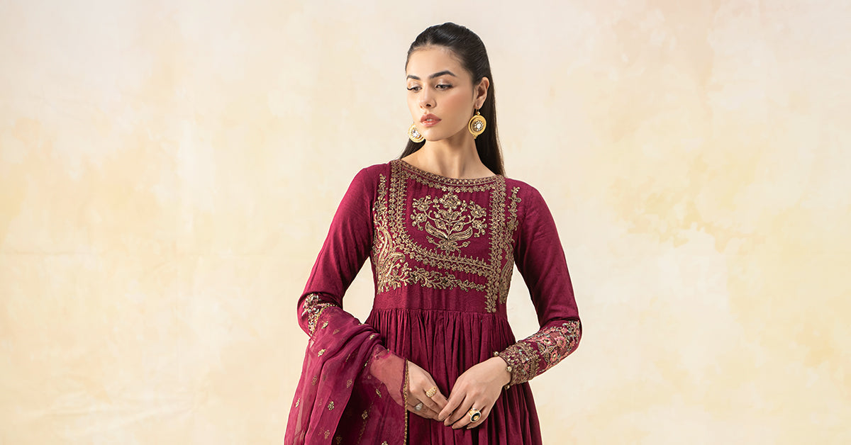 Maira B | Ready to Wear | DW-EF25-43 - by - Libasekhas UK - Registered Vendor of : Maria B - 100% Original Designer Dresss