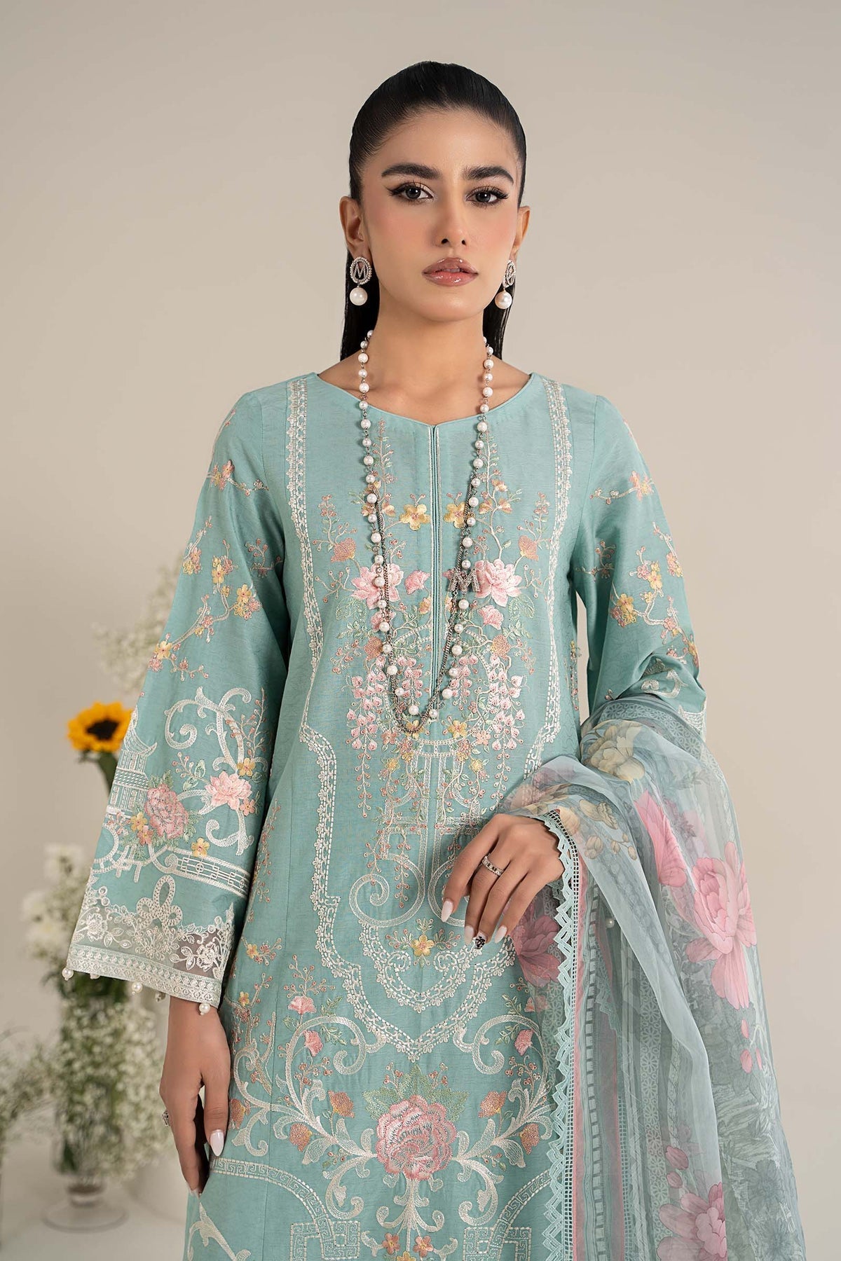 Maria B | Casual Pret 25 | DW-EF25-49 - by - Libasekhas UK - Registered Vendor of : Maria B - 100% Original Designer Dresss