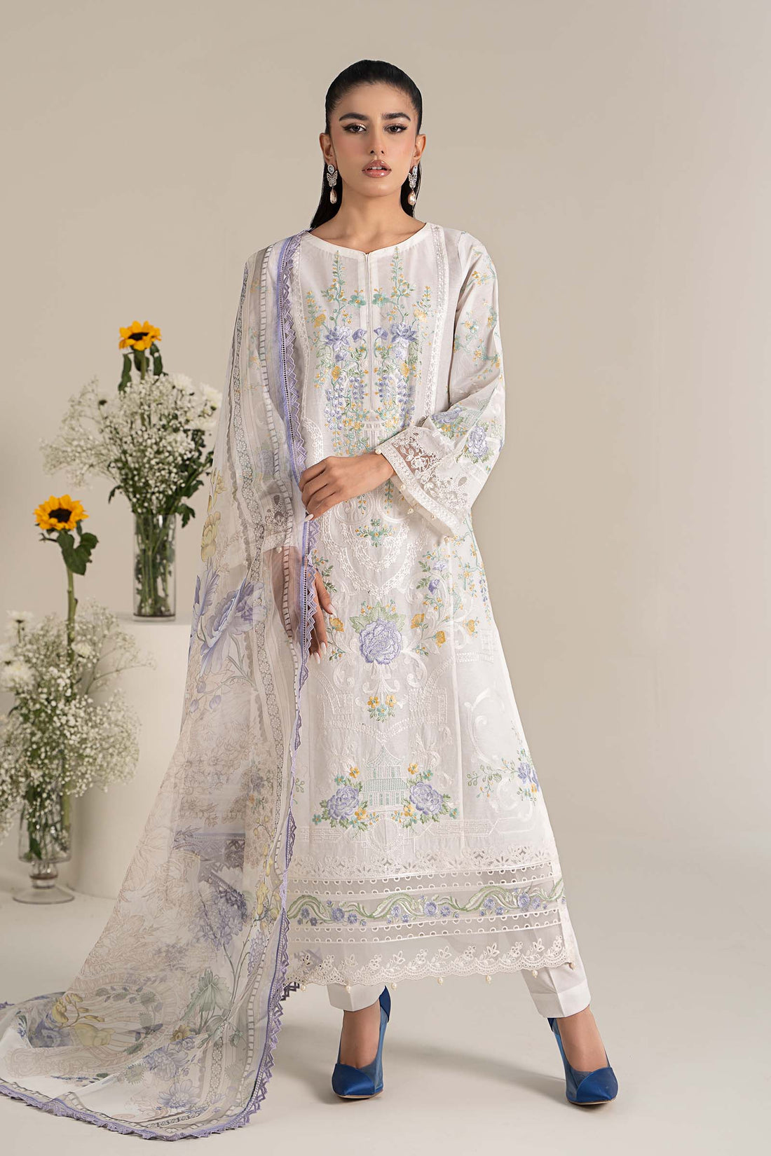 Maira B | Ready to Wear | DW-EF25-49 - by - Libasekhas UK - Registered Vendor of : Maria B - 100% Original Designer Dresss