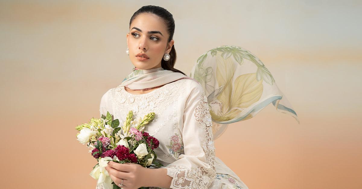 Maira B | Ready to Wear | DW-EF25-53 - by - Libasekhas UK - Registered Vendor of : Maria B - 100% Original Designer Dresss