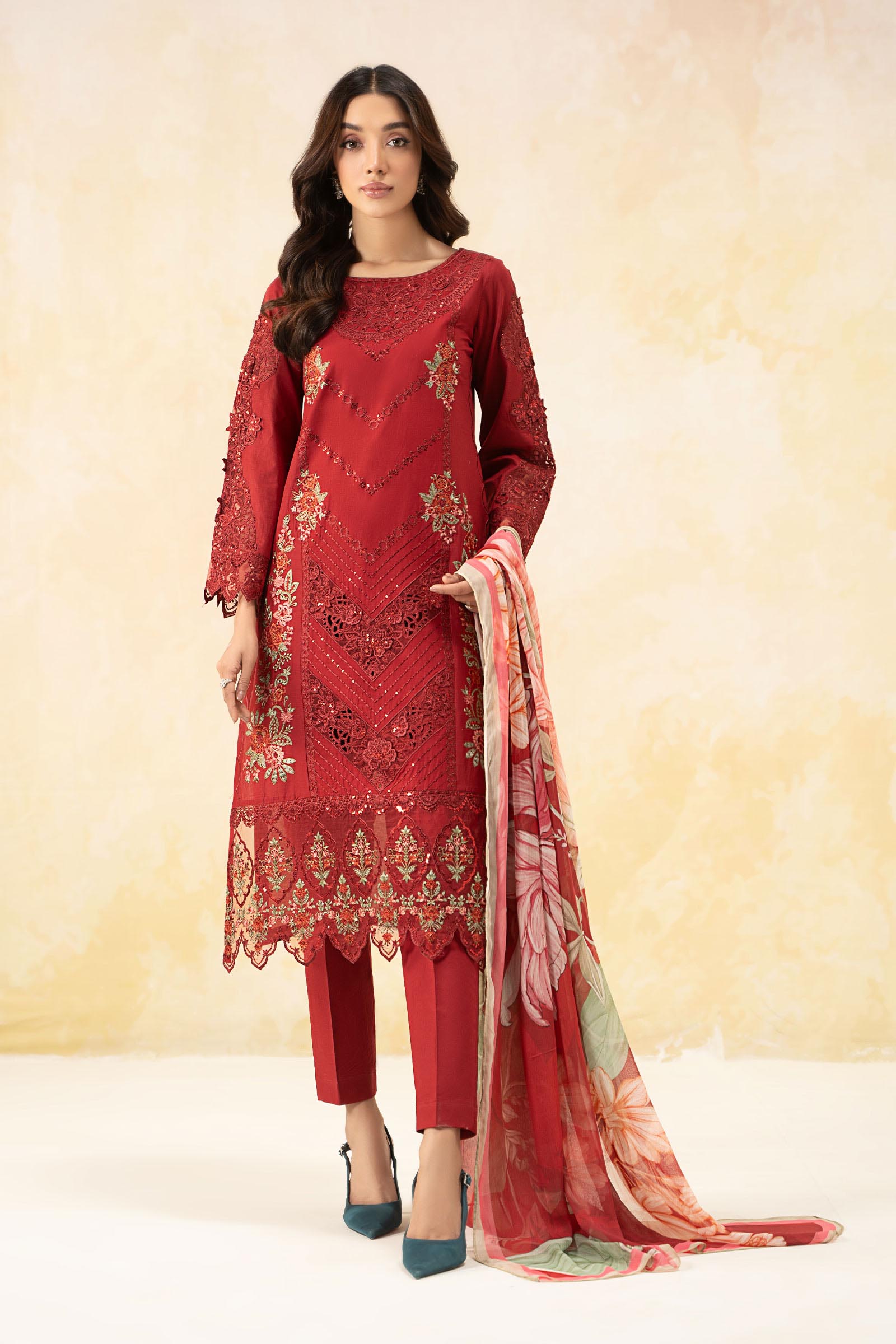 Maira B | Ready to Wear | DW-EF25-53 - by - Libasekhas UK - Registered Vendor of : Maria B - 100% Original Designer Dresss