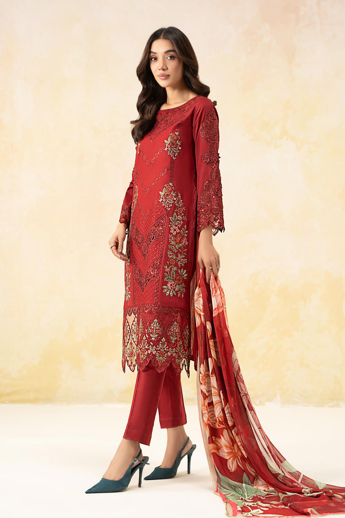 Maira B | Ready to Wear | DW-EF25-53 - by - Libasekhas UK - Registered Vendor of : Maria B - 100% Original Designer Dresss