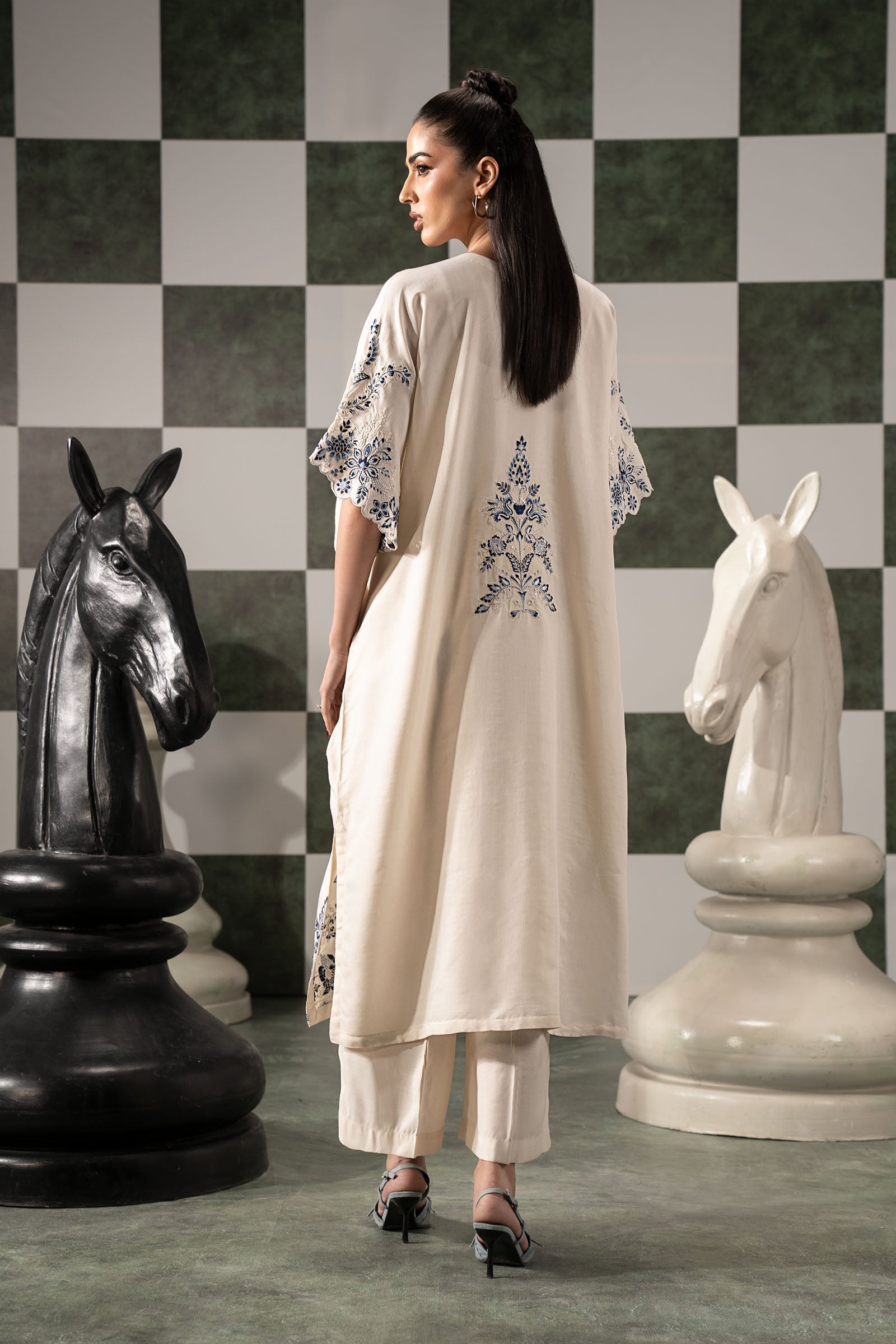 Maria B | Eid Festive Pret | DW-EF26-107 - by Libasekhas UK - Registered Vendor of : Maria B - 100% Original Designer Dress
