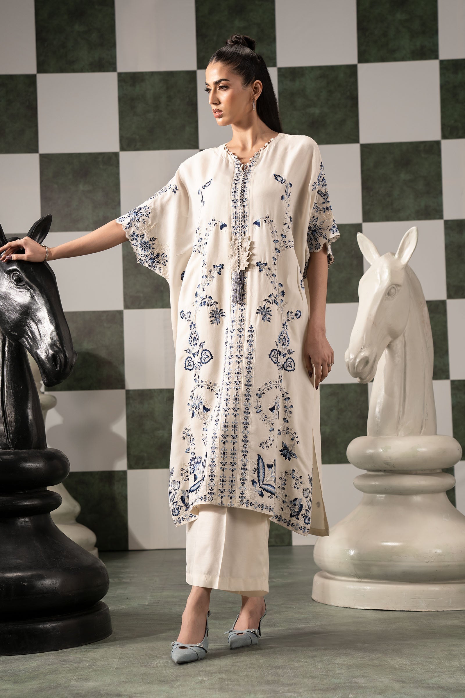 Maria B | Eid Festive Pret | DW-EF26-107 - by Libasekhas UK - Registered Vendor of : Maria B - 100% Original Designer Dress