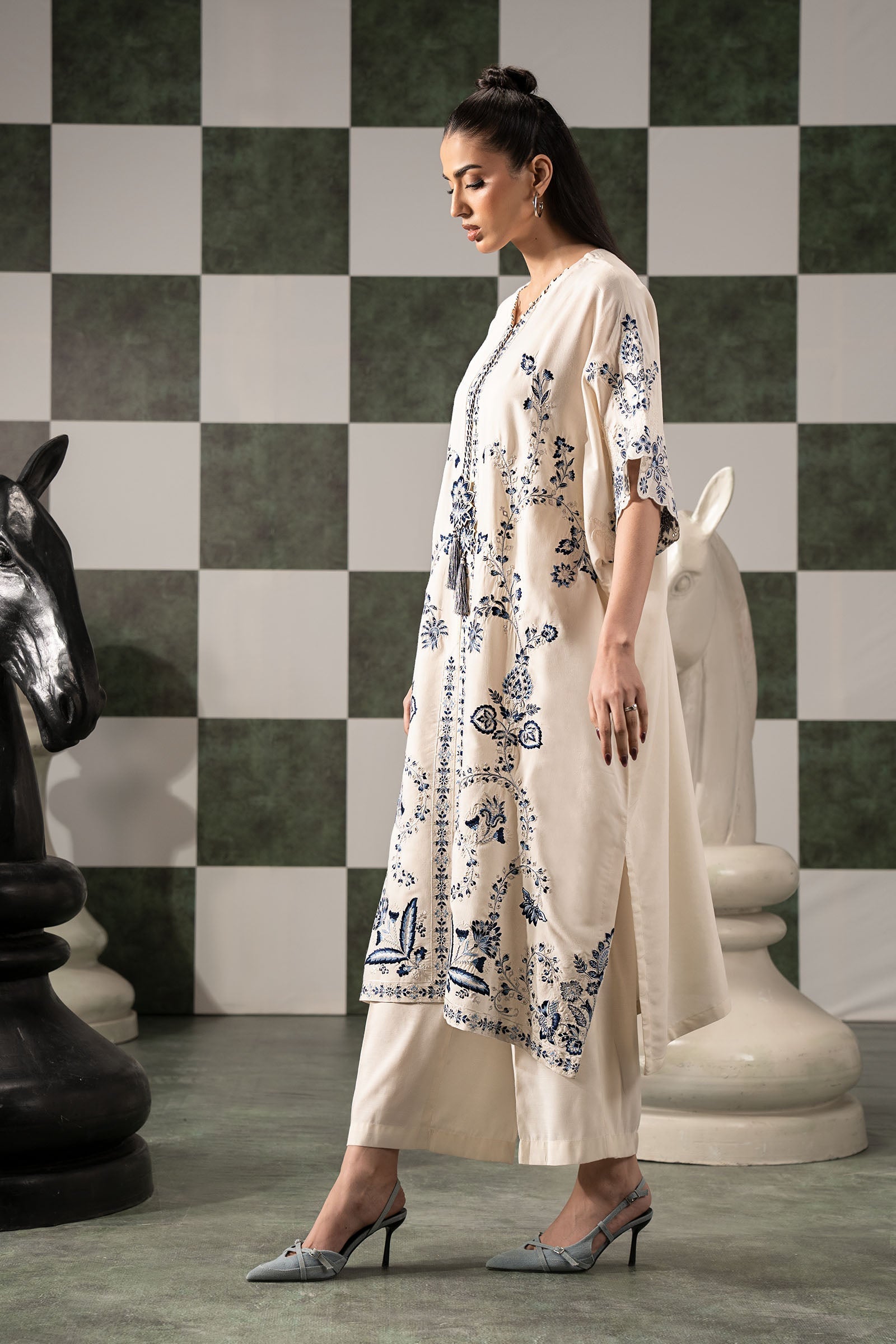 Maria B | Eid Festive Pret | DW-EF26-107 - by Libasekhas UK - Registered Vendor of : Maria B - 100% Original Designer Dress