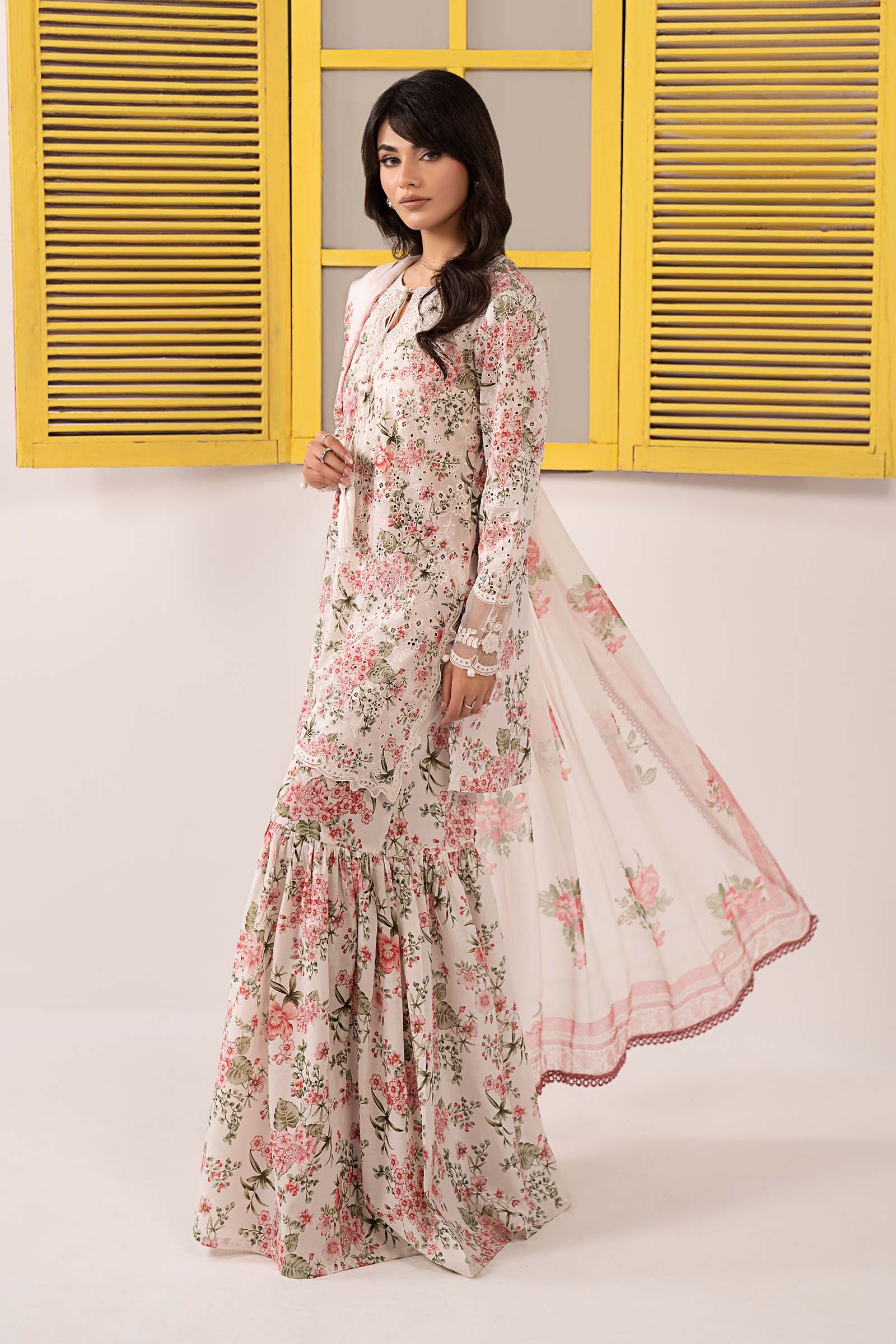 Maria B | Eid Festive Pret | DW-EF26-201 - by Libasekhas UK - Registered Vendor of : Maria B - 100% Original Designer Dress