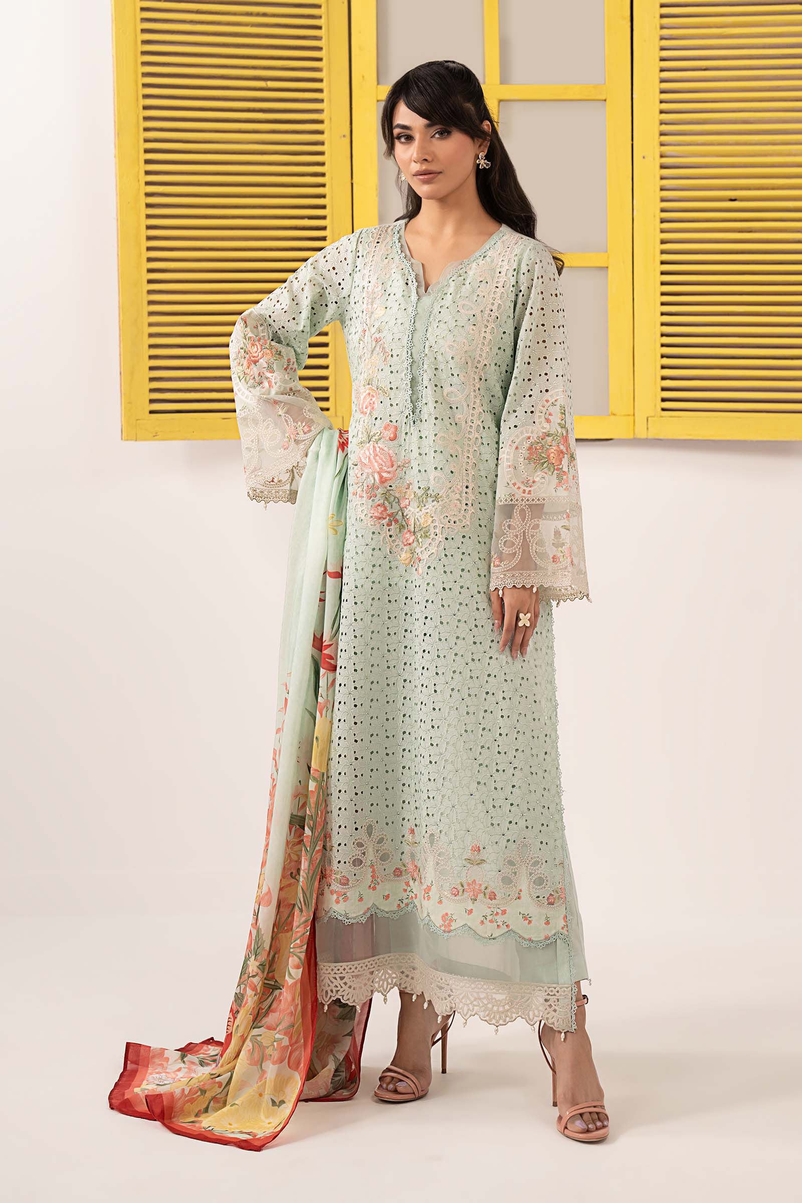 Maria B | Eid Festive Pret | DW-EF26-22 - by Libasekhas UK - Registered Vendor of : Maria B - 100% Original Designer Dress