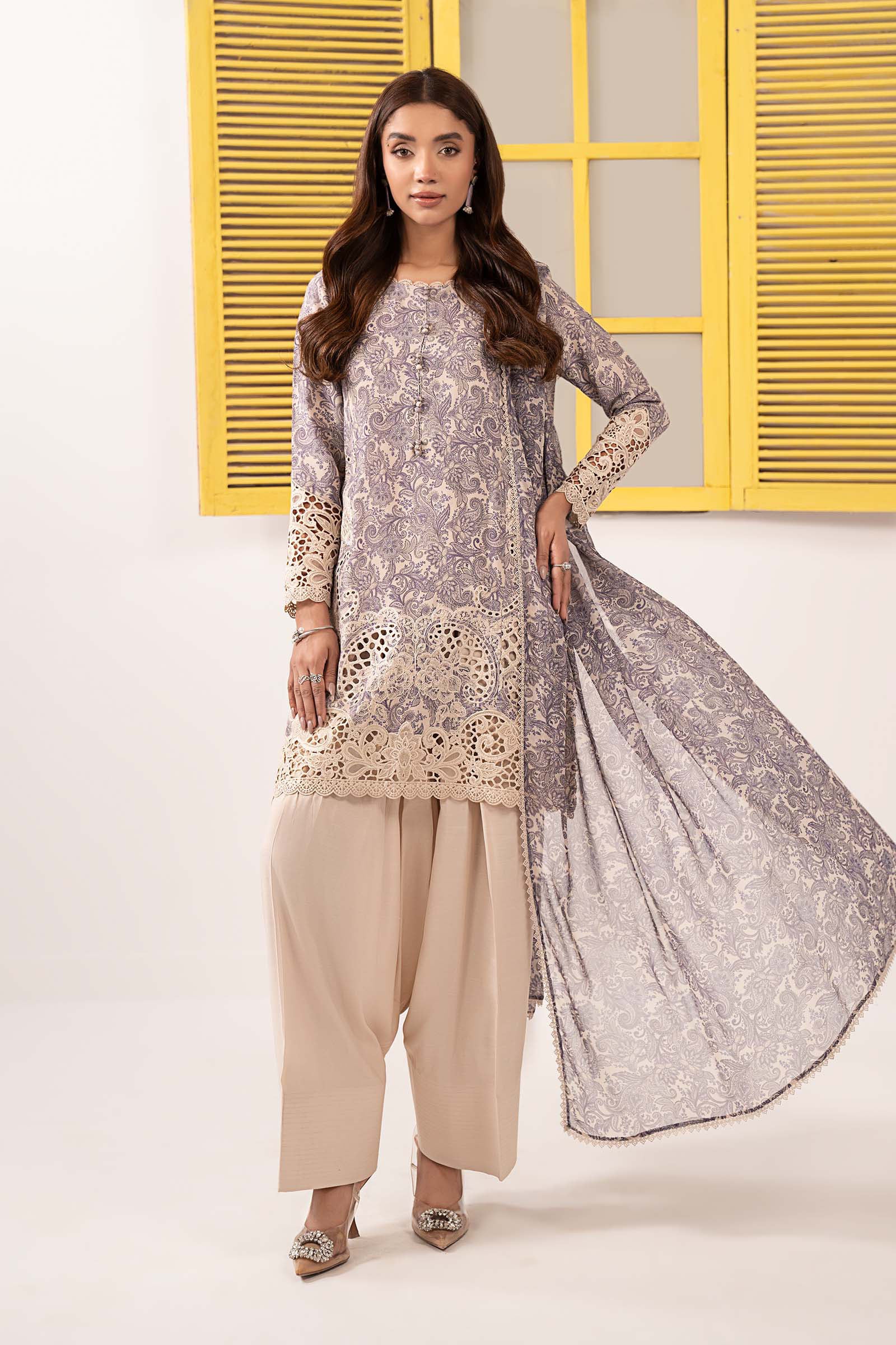 Maria B | Eid Festive Pret | DW-EF26-38 - by Libasekhas UK - Registered Vendor of : Maria B - 100% Original Designer Dress