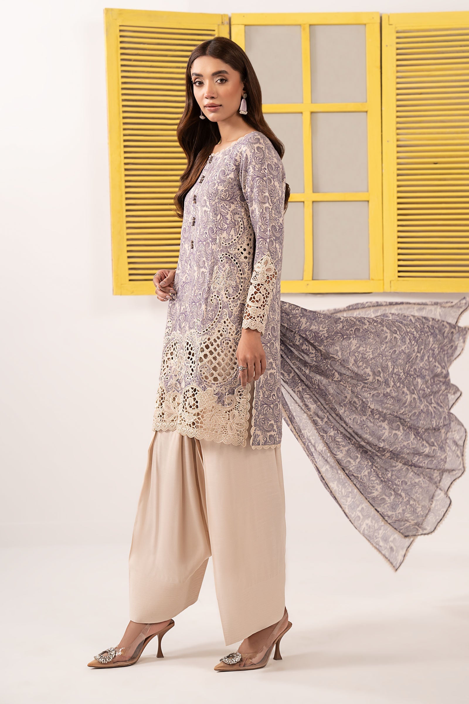 Maria B | Eid Festive Pret | DW-EF26-38 - by Libasekhas UK - Registered Vendor of : Maria B - 100% Original Designer Dress