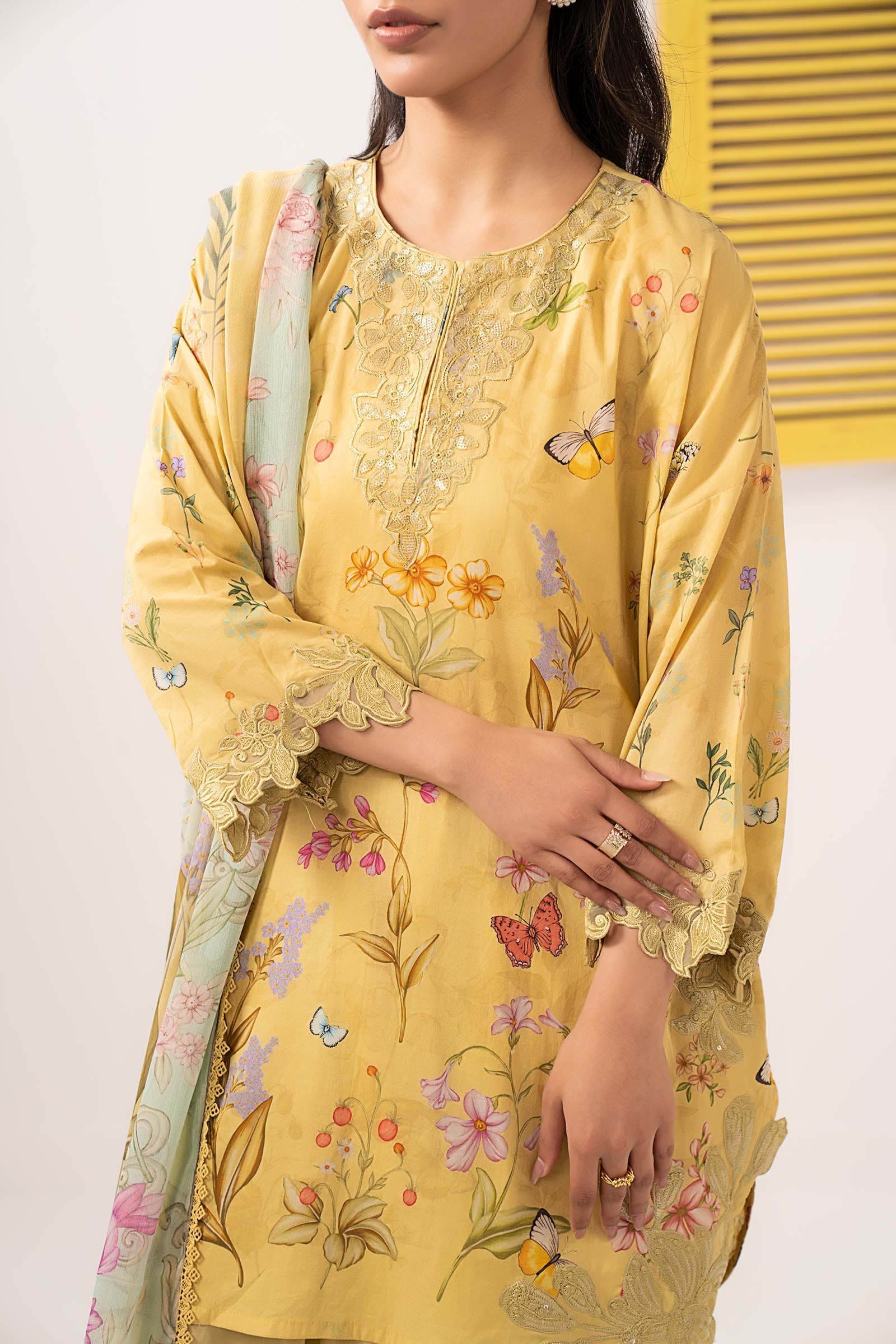 Maria B | Eid Festive Pret | DW-EF26-49 - by Libasekhas UK - Registered Vendor of : Maria B - 100% Original Designer Dress