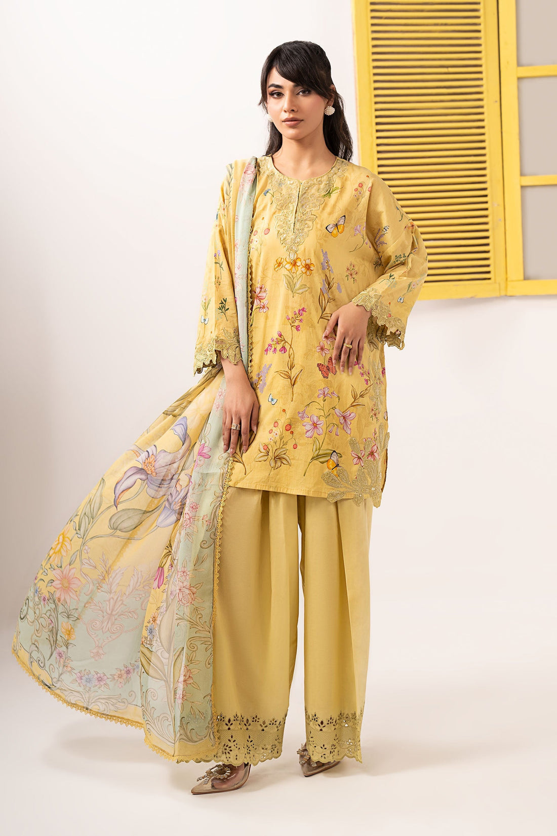 Maria B | Eid Festive Pret | DW-EF26-49 - by Libasekhas UK - Registered Vendor of : Maria B - 100% Original Designer Dress