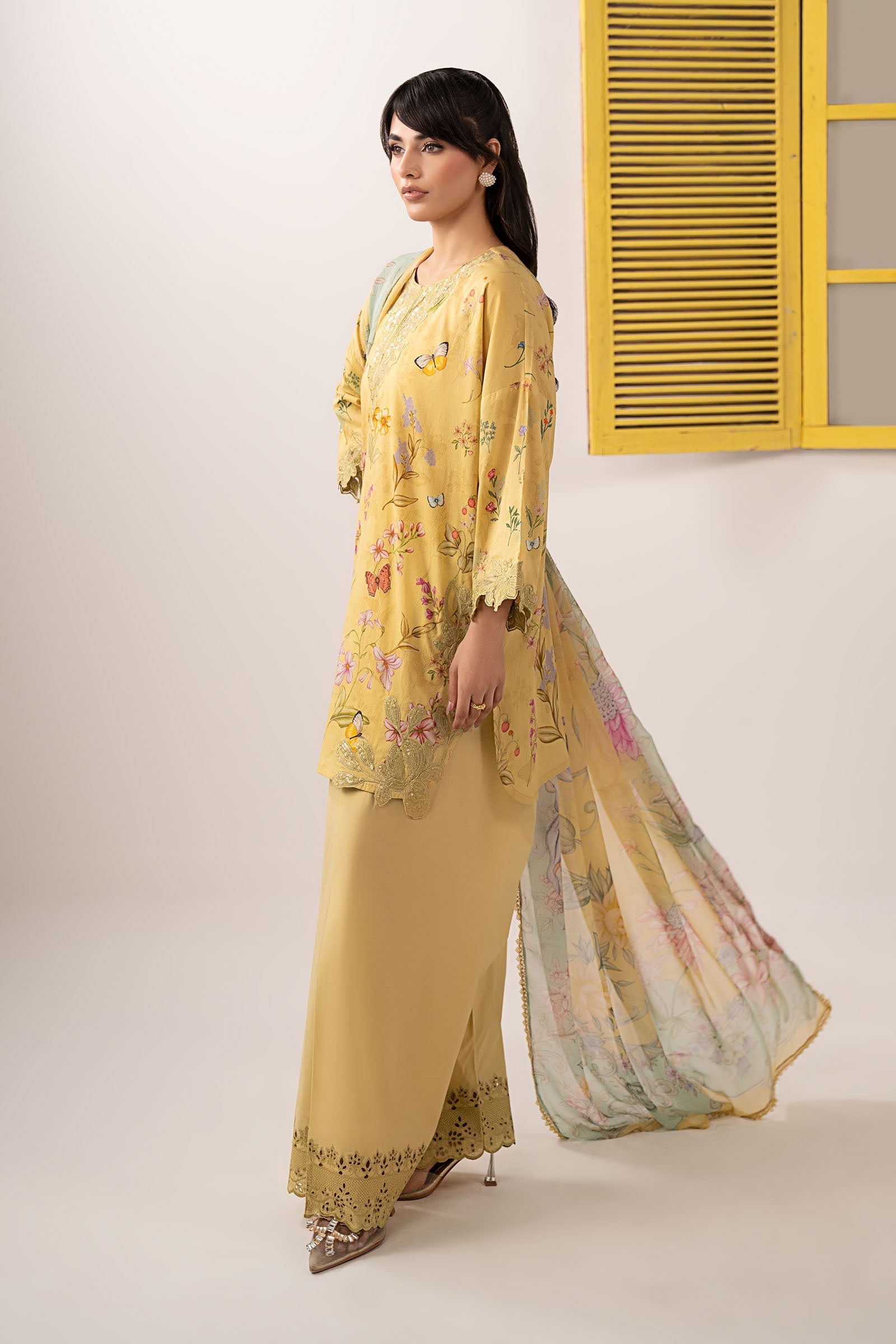 Maria B | Eid Festive Pret | DW-EF26-49 - by Libasekhas UK - Registered Vendor of : Maria B - 100% Original Designer Dress