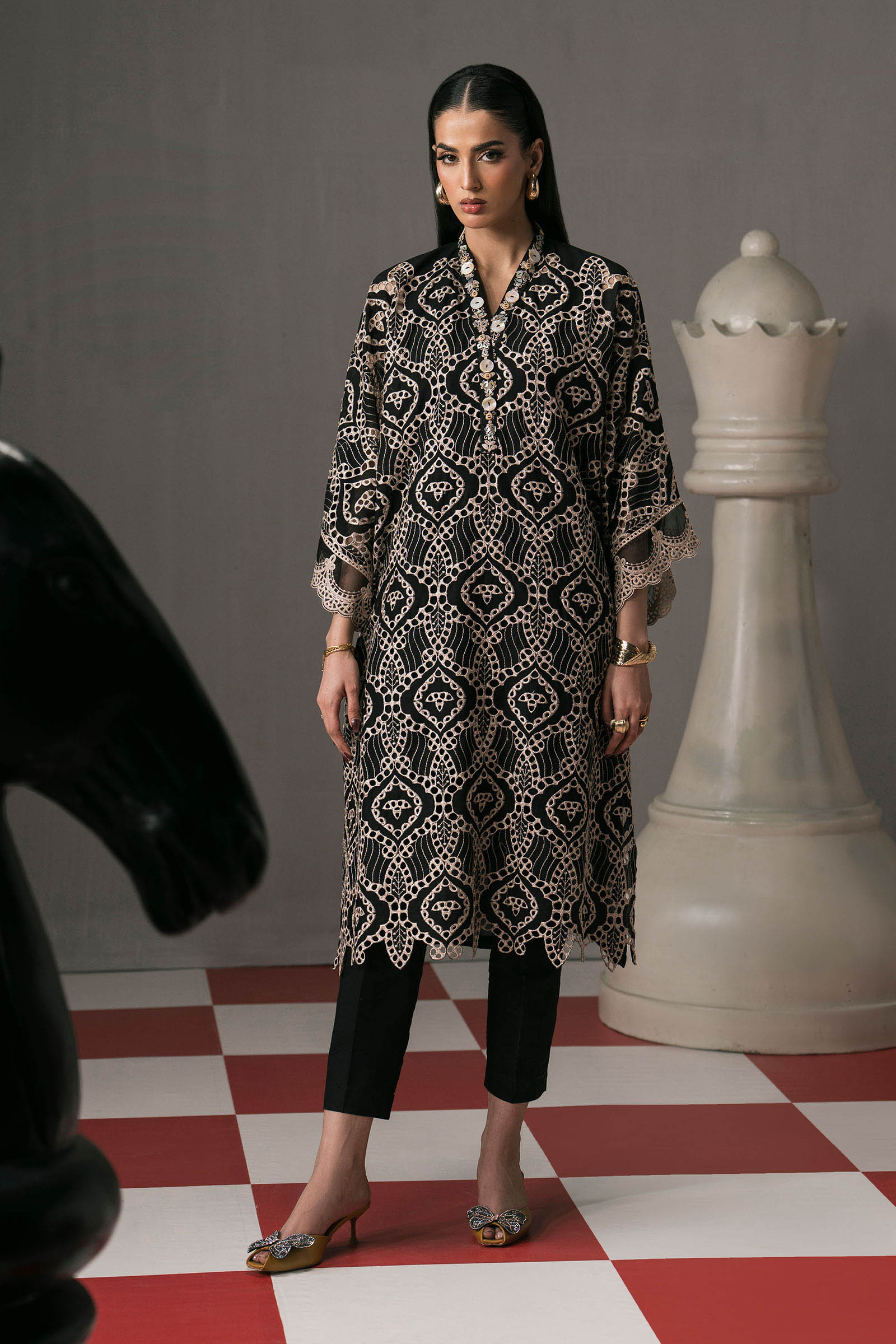 Maria B | Eid Festive Pret | DW-EF26-63 - by Libasekhas UK - Registered Vendor of : Maria B - 100% Original Designer Dress