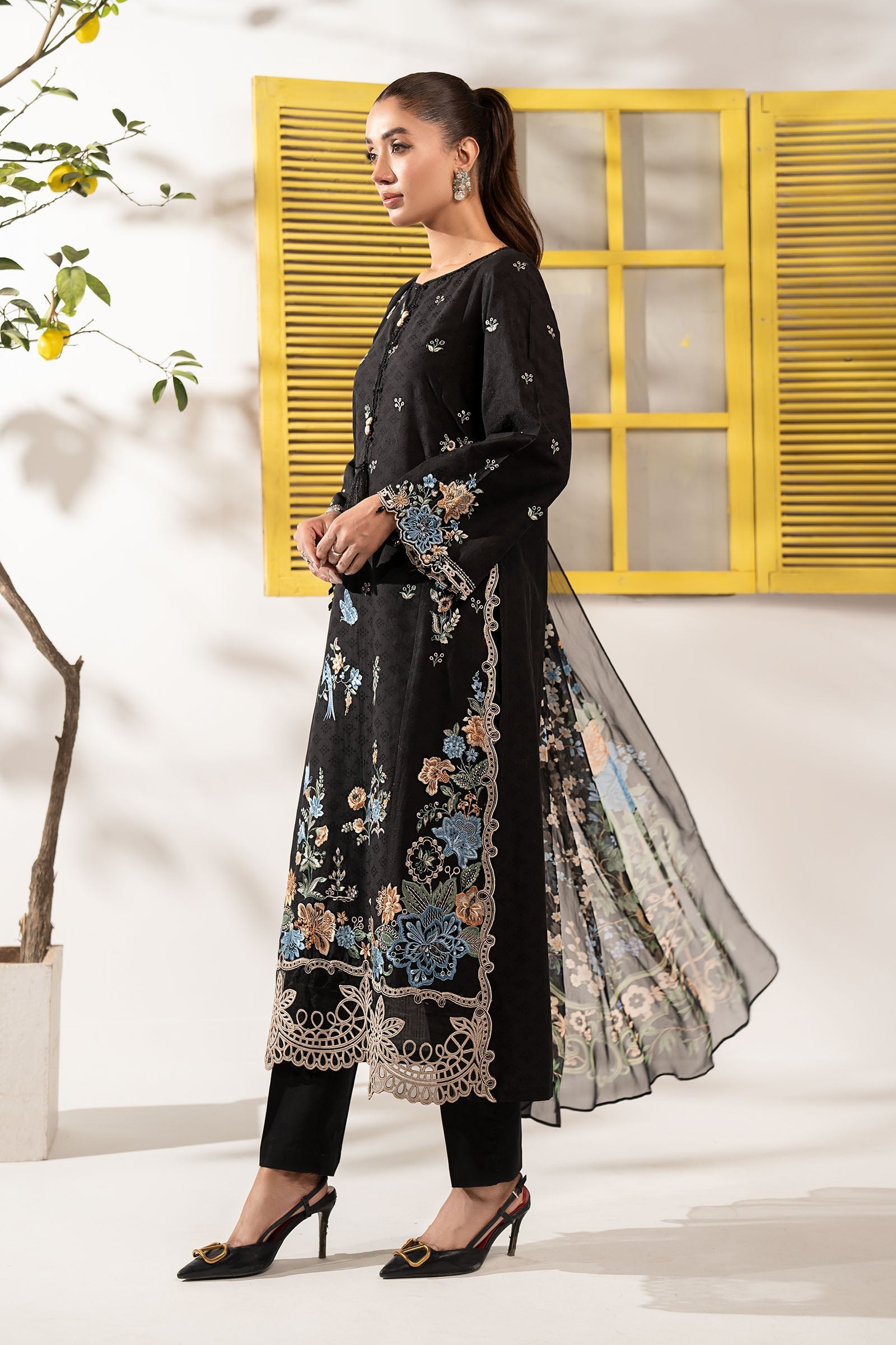 Maria B | Eid Festive Pret | DW-EF26-52 - by Libasekhas UK - Registered Vendor of : Maria B - 100% Original Designer Dress