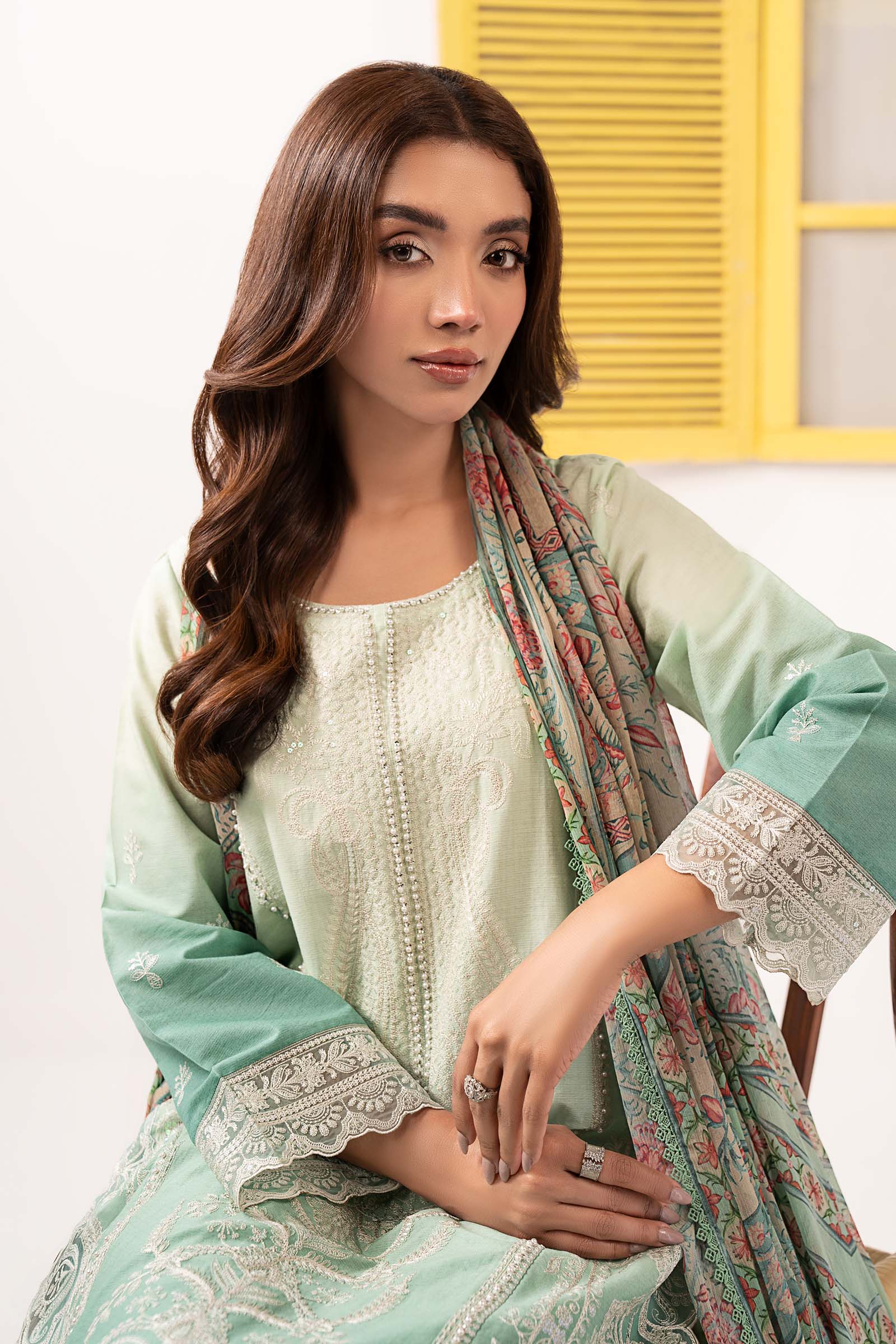 Maria B | Eid Festive Pret | DW-EF26-63 - by Libasekhas UK - Registered Vendor of : Maria B - 100% Original Designer Dress