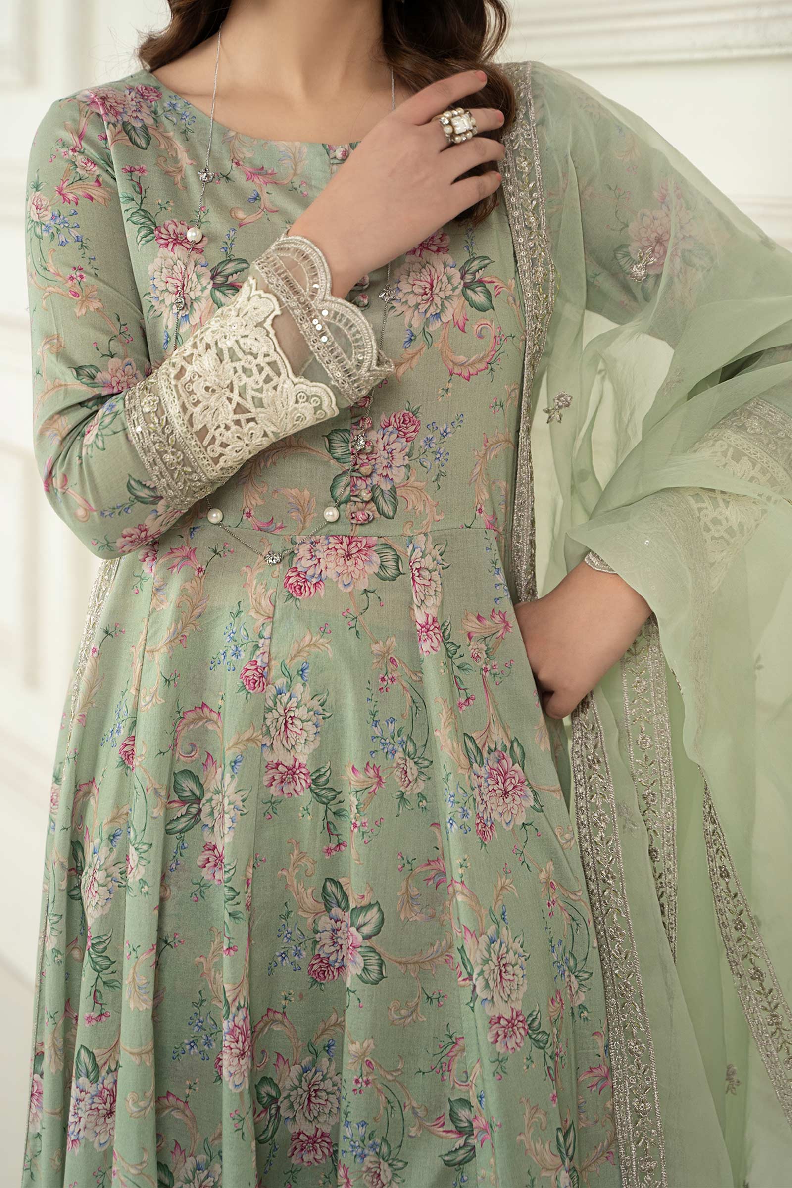 Maria B | Eid Festive Pret | DW-EF24-102R1 - by Libasekhas UK - Registered Vendor of : Maria B - 100% Original Designer Dress
