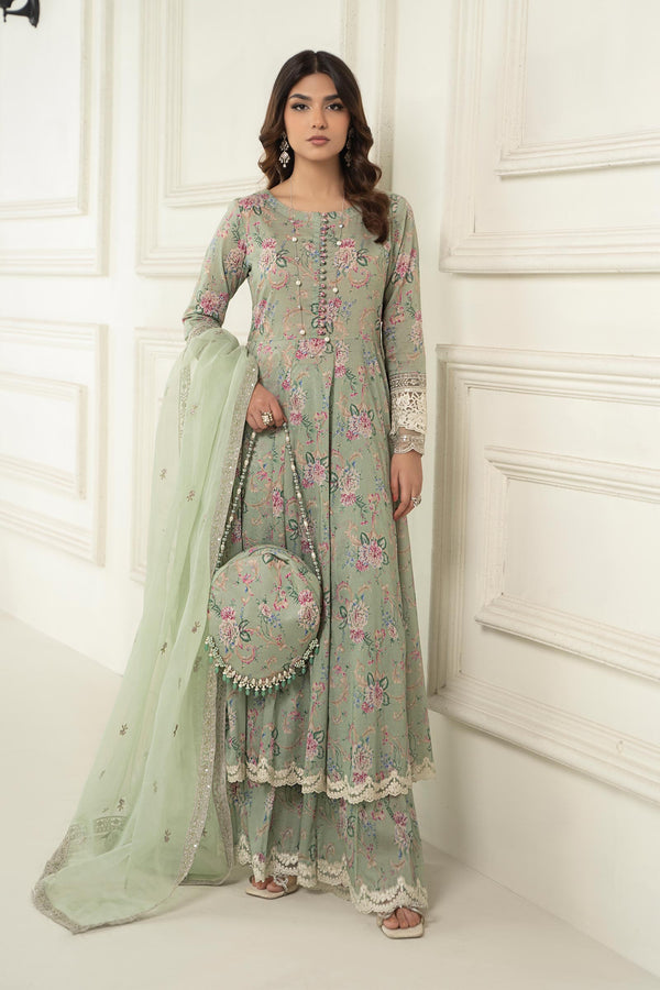 Maria B | Eid Festive Pret | DW-EF24-102R1 - by Libasekhas UK - Registered Vendor of : Maria B - 100% Original Designer Dress