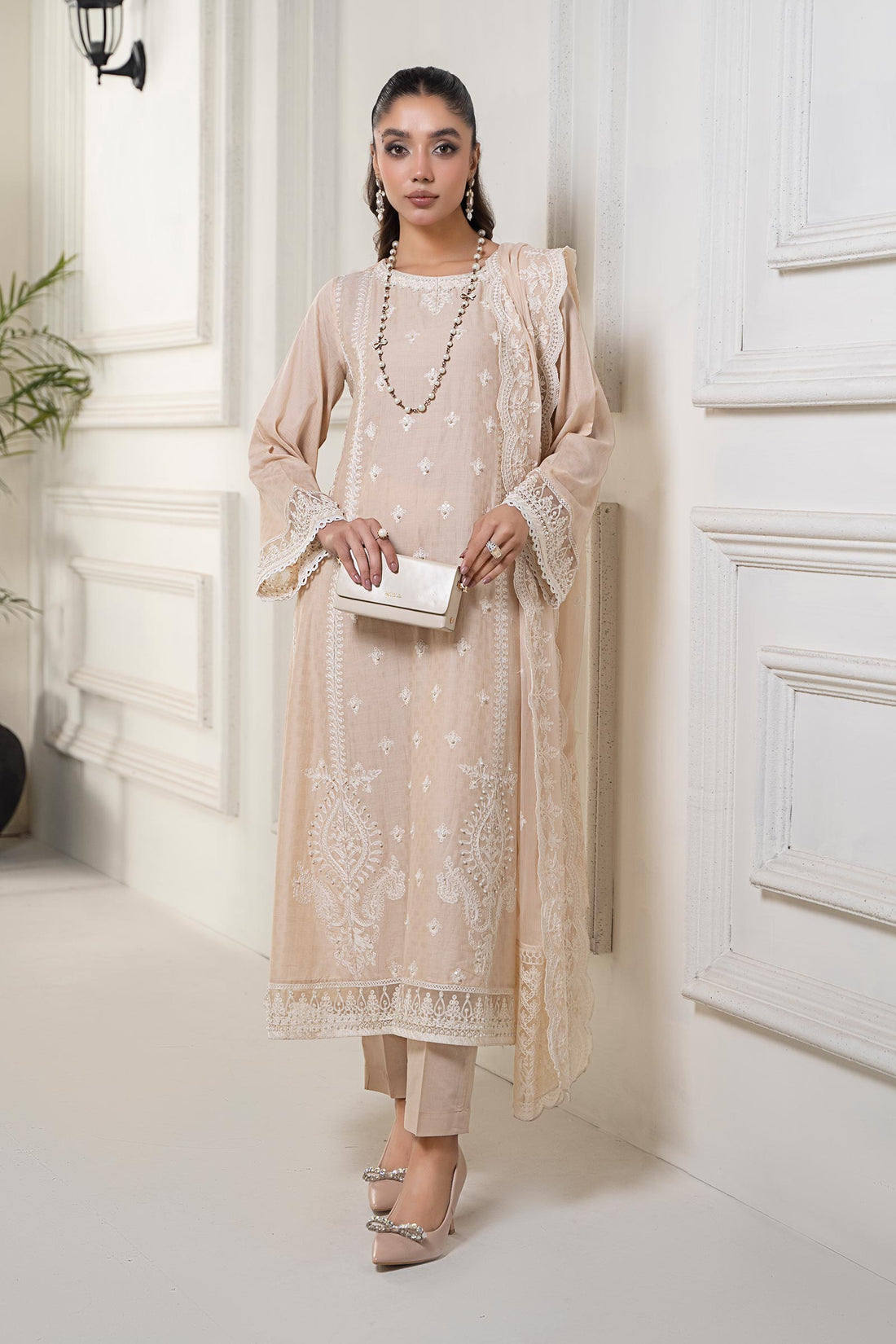 Maria B | Eid Festive Pret | DW-EF24-117R1 - by Libasekhas UK - Registered Vendor of : Maria B - 100% Original Designer Dress
