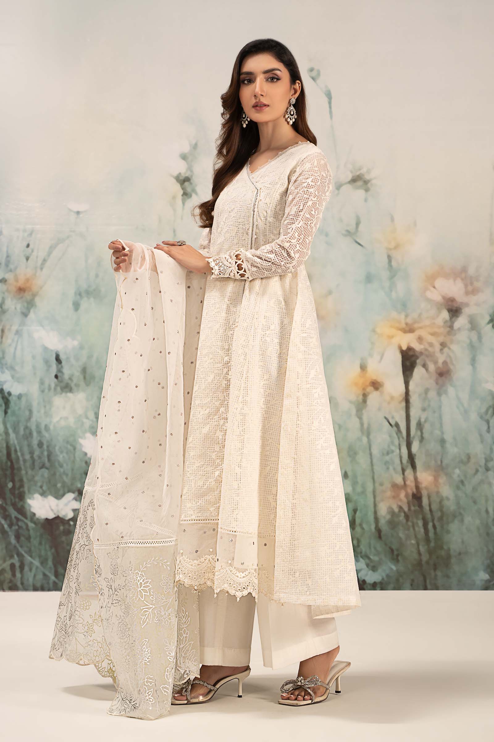 Maira B | Ready to Wear | DW-EF25-101 - by - Libasekhas UK - Registered Vendor of : Maria B - 100% Original Designer Dresss
