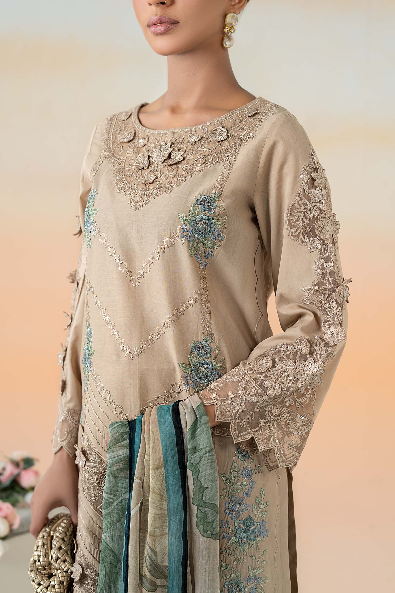 Maira B | Ready to Wear | DW-EF25-53 - by - Libasekhas UK - Registered Vendor of : Maria B - 100% Original Designer Dresss