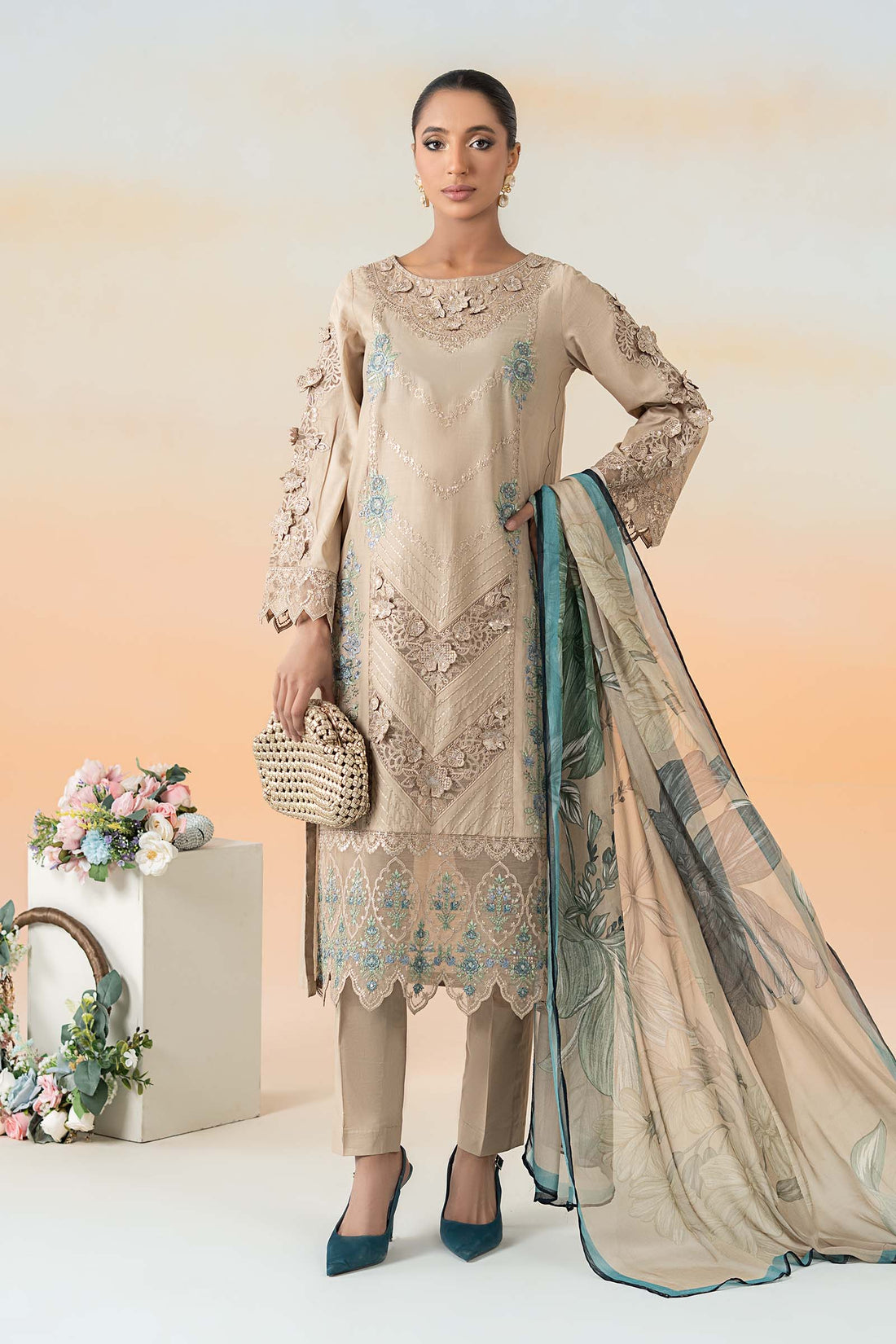 Maira B | Ready to Wear | DW-EF25-53 - by - Libasekhas UK - Registered Vendor of : Maria B - 100% Original Designer Dresss