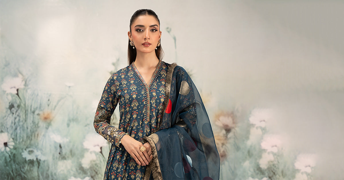 Maira B | Ready to Wear | DW-EF25-54 - by - Libasekhas UK - Registered Vendor of : Maria B - 100% Original Designer Dresss