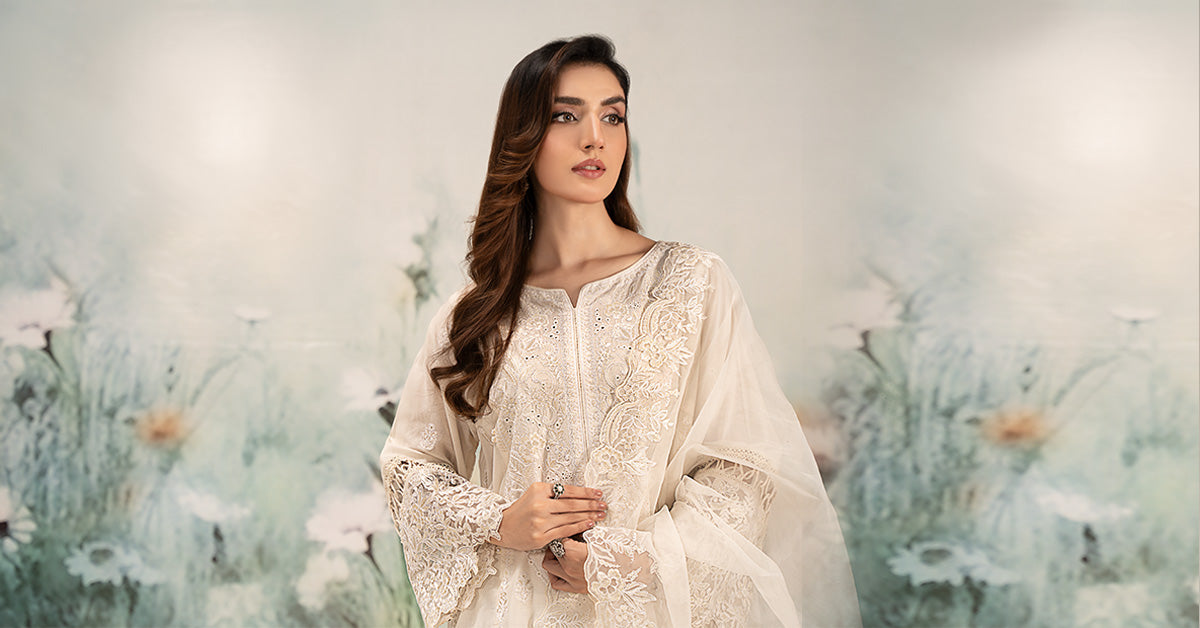 Maira B | Ready to Wear | DW-EF25-95 - by - Libasekhas UK - Registered Vendor of : Maria B - 100% Original Designer Dresss