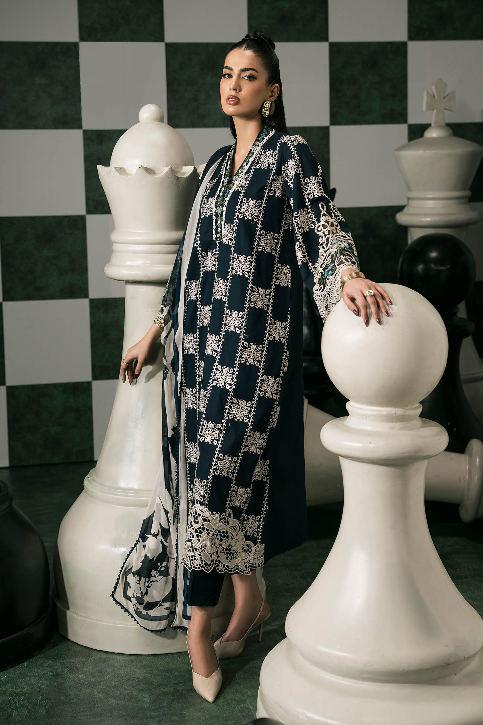 Maria B | Eid Festive Pret | DW-EF26-05 - by Libasekhas UK - Registered Vendor of : Maria B - 100% Original Designer Dress