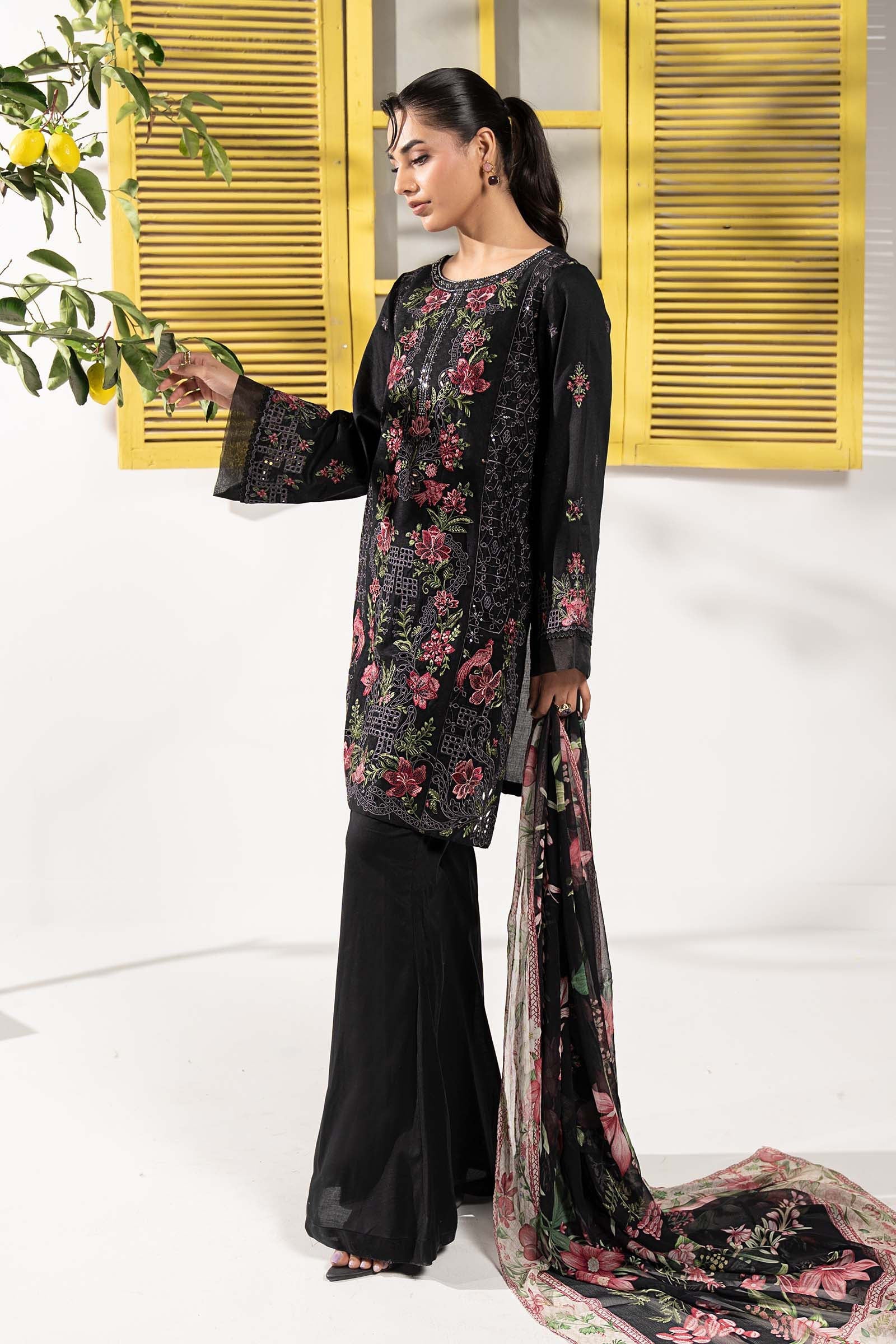 Maria B | Eid Festive Pret | DW-EF26-10 - by Libasekhas UK - Registered Vendor of : Maria B - 100% Original Designer Dress