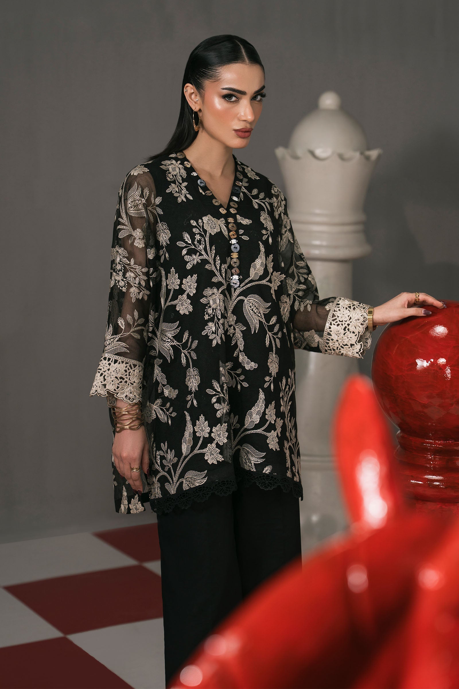 Maria B | Eid Festive Pret | DW-EF26-11 - by Libasekhas UK - Registered Vendor of : Maria B - 100% Original Designer Dress