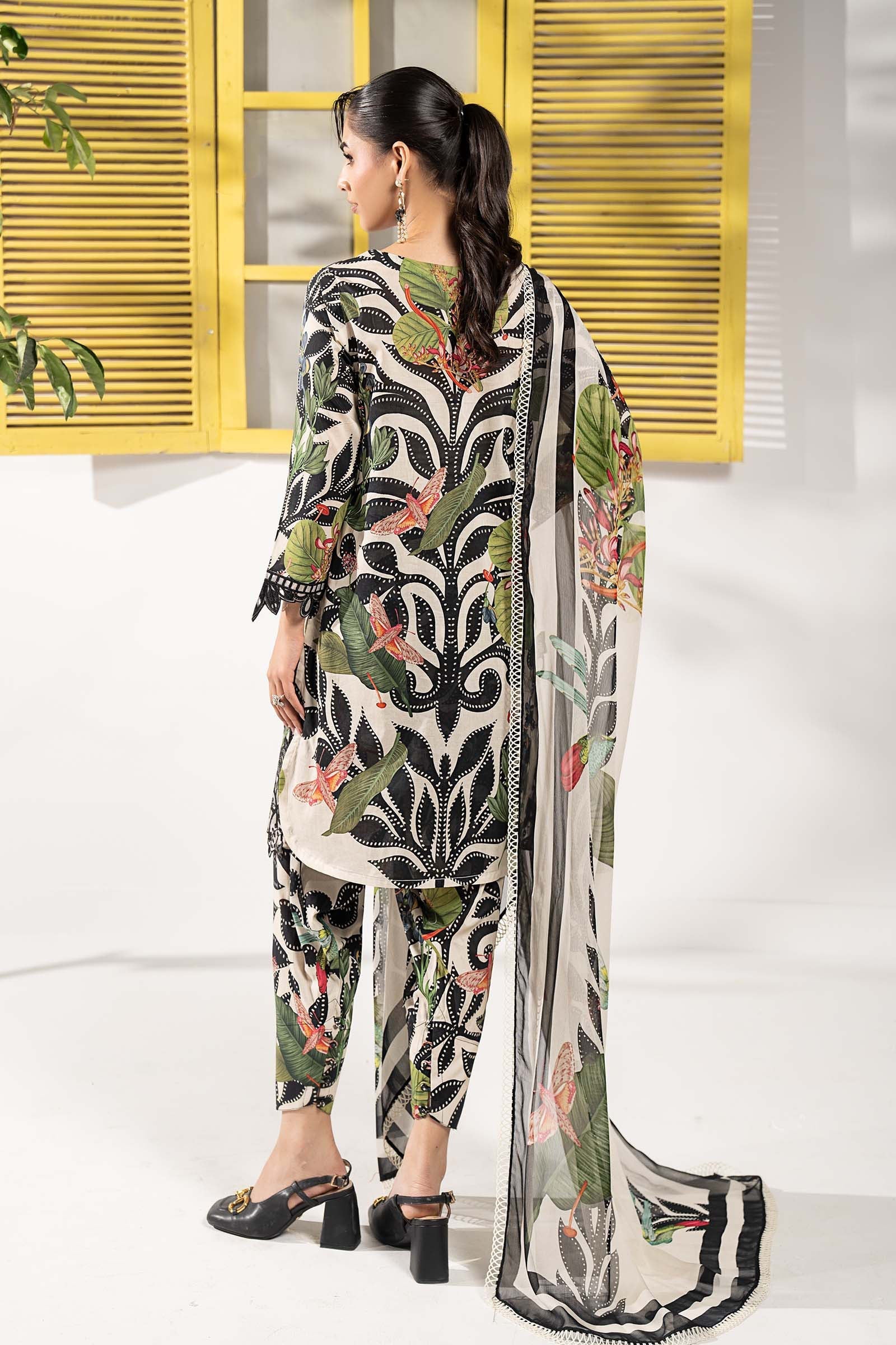 Maria B | Eid Festive Pret | DW-EF26-190 - by Libasekhas UK - Registered Vendor of : Maria B - 100% Original Designer Dress