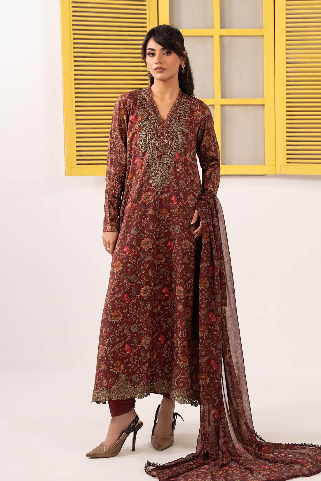 Maria B | Eid Festive Pret | DW-EF26-28 - by Libasekhas UK - Registered Vendor of : Maria B - 100% Original Designer Dress