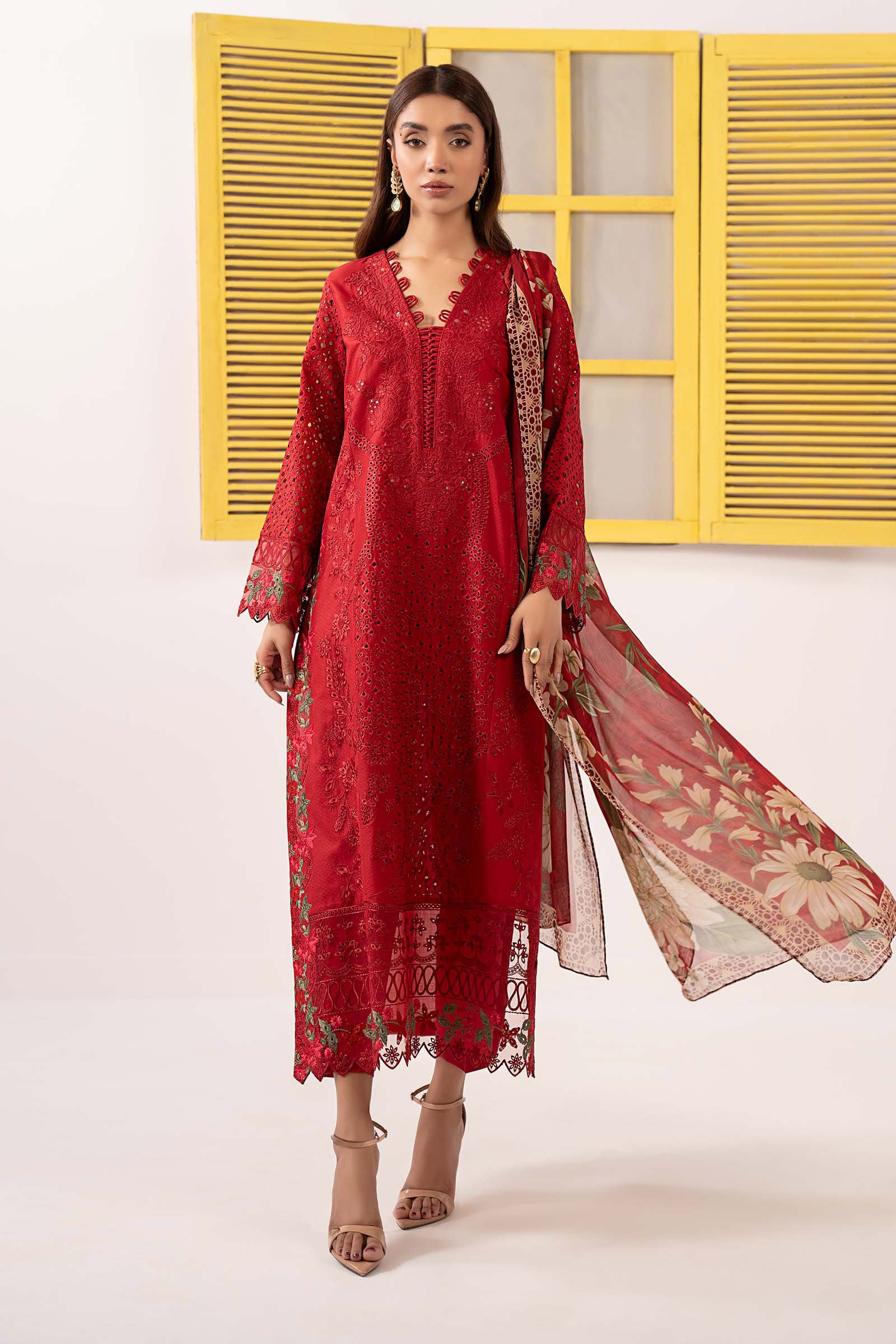 Maria B | Eid Festive Pret | DW-EF26-34 - by Libasekhas UK - Registered Vendor of : Maria B - 100% Original Designer Dress