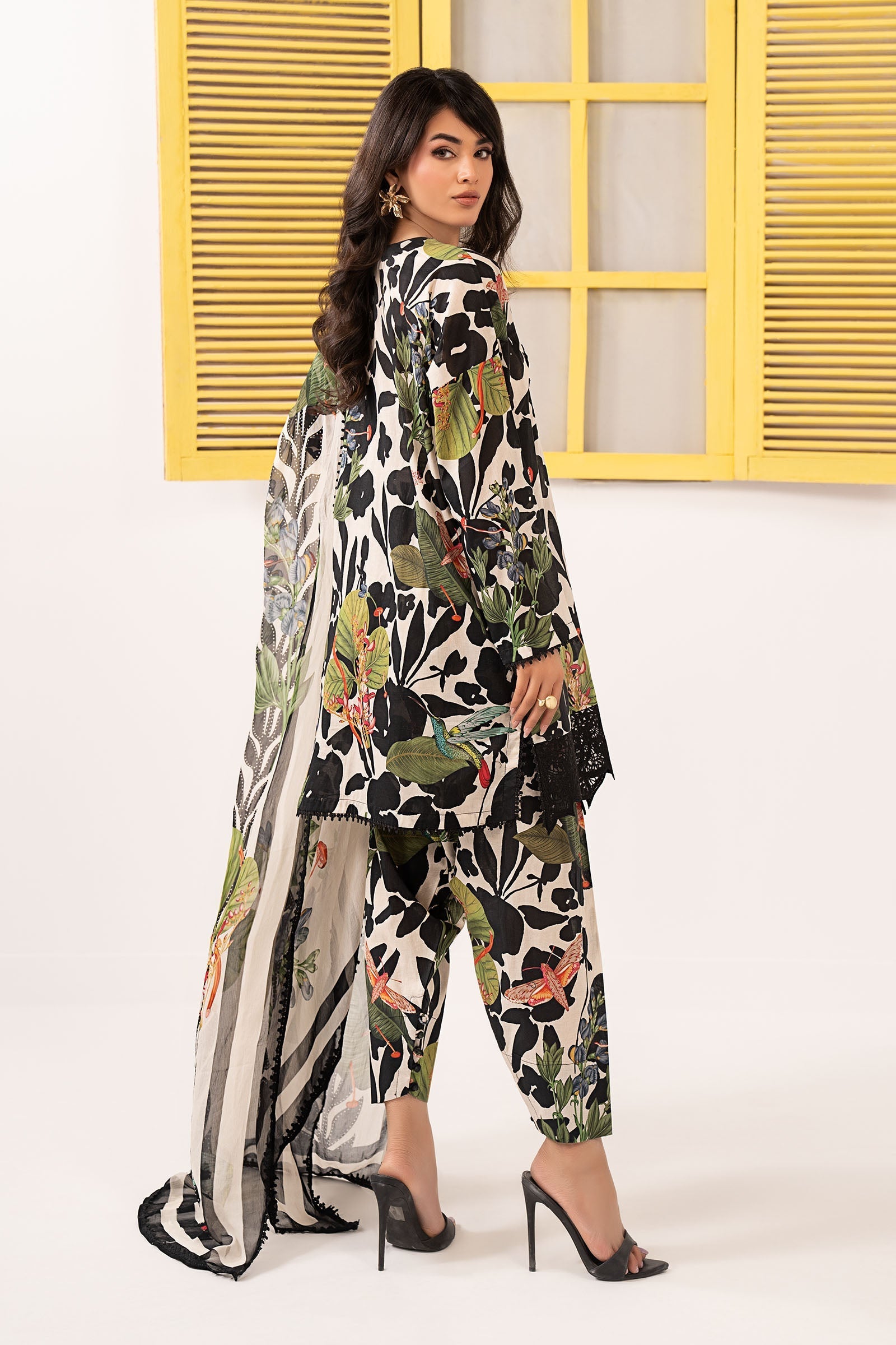 Maria B | Eid Festive Pret | DW-EF26-44 - by Libasekhas UK - Registered Vendor of : Maria B - 100% Original Designer Dress