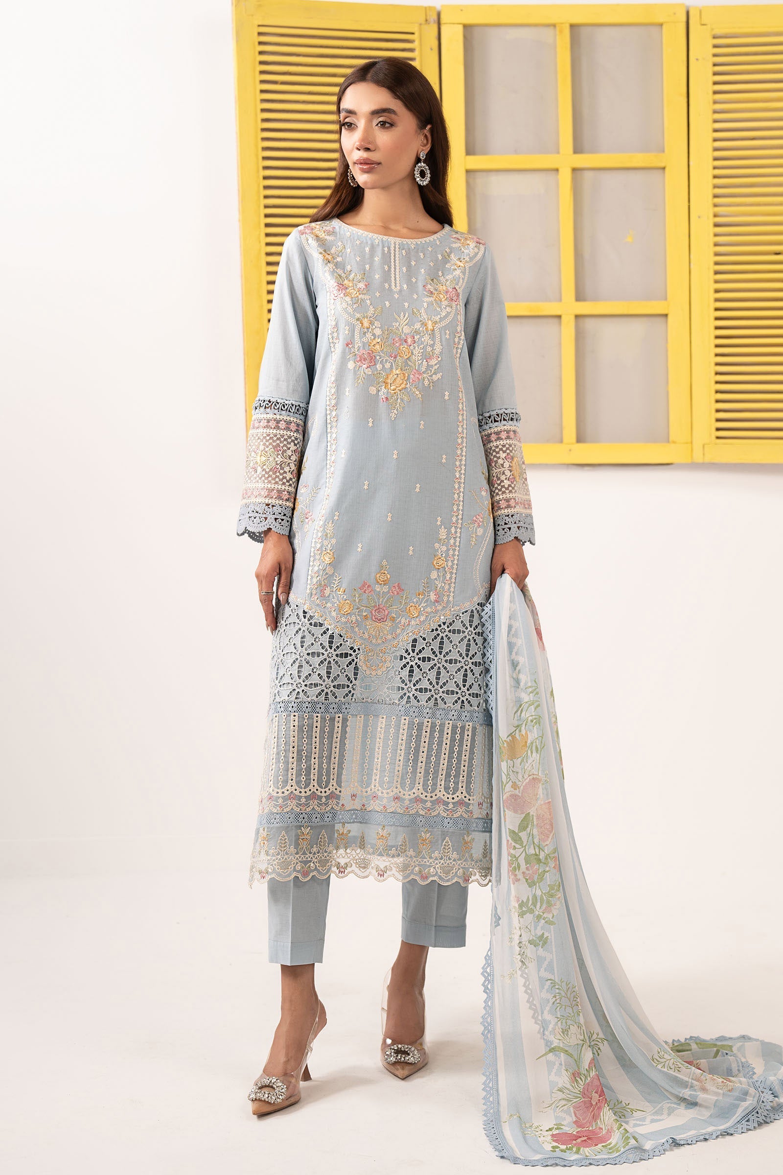 Maria B | Eid Festive Pret | DW-EF26-60 - by Libasekhas UK - Registered Vendor of : Maria B - 100% Original Designer Dress