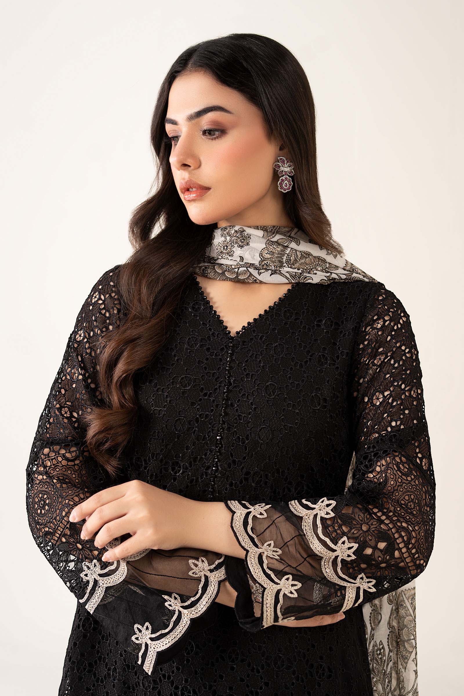 Maria B | Pre Fall Dresses | 3 Piece Embroidered Chiffon Suit BB - by Libasekhas UK - Registered Vendor of : Maria B - 100% Original Designer Dress