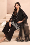 Maria B | Pre Fall Dresses | 3 Piece Embroidered Lawn Suit Black - by Libasekhas UK - Registered Vendor of : Maria B - 100% Original Designer Dress