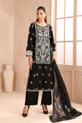 Maria B | Pre Fall Dresses | 3 Piece Embroidered Dobby Suit Black - by Libasekhas UK - Registered Vendor of : Maria B - 100% Original Designer Dress