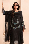 Maria B | Pre Fall Dresses | 3 Piece Embroidered Lawn Suit Black - by Libasekhas UK - Registered Vendor of : Maria B - 100% Original Designer Dress