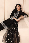 Maria B | Pre Fall Dresses | 3 Piece Embroidered Dobby Suit Black3 - by Libasekhas UK - Registered Vendor of : Maria B - 100% Original Designer Dress