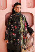 Maria B | Pre Fall Dresses | 3 Piece Embroidered Cotton Suit Black - by Libasekhas UK - Registered Vendor of : Maria B - 100% Original Designer Dress