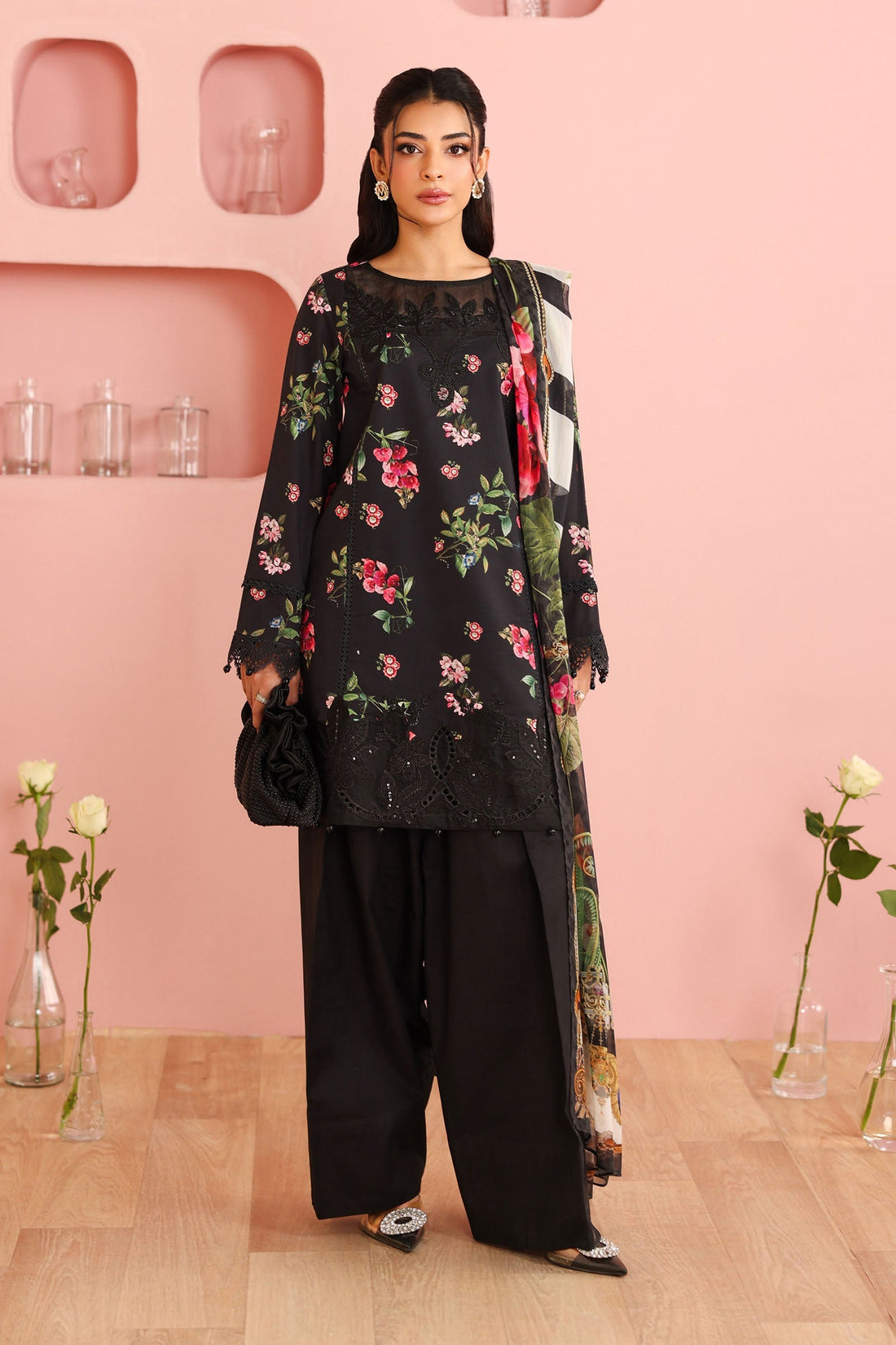 Maria B | Pre Fall 25 | Cotton Suit 10 - by Libasekhas UK - Registered Vendor of : Maria B - 100% Original Designer Dress
