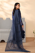 Maria B | Pre Fall Dresses | 3 Piece Embroidered Dobby Suit Navy Blue - by Libasekhas UK - Registered Vendor of : Maria B - 100% Original Designer Dress