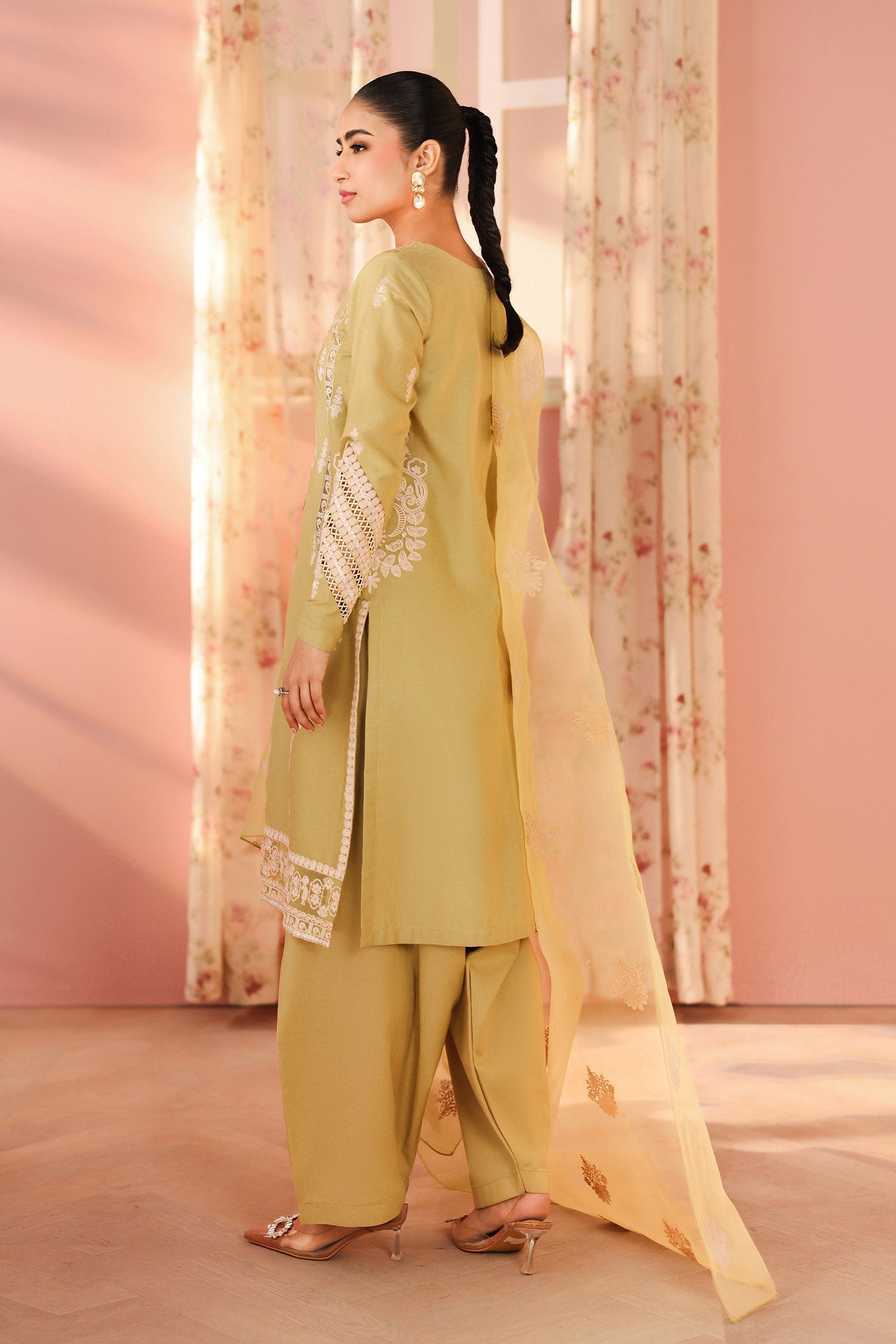 Maria B | Pre Fall Dresses | 3 Piece Embroidered Dobby Suit MM - by Libasekhas UK - Registered Vendor of : Maria B - 100% Original Designer Dress