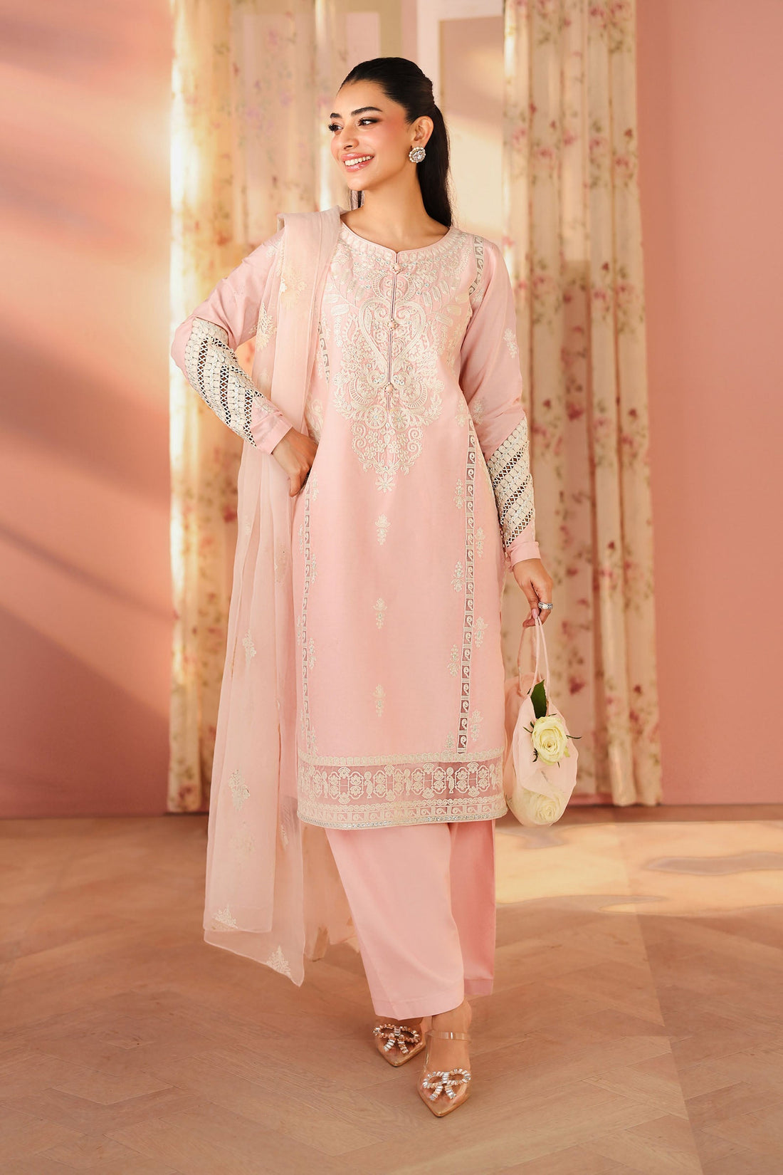 Maria B | Pre Fall 25 | Dobby Suit 04 - by Libasekhas UK - Registered Vendor of : Maria B - 100% Original Designer Dress