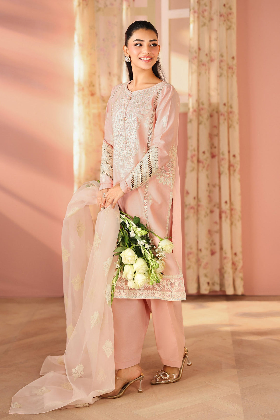 Maria B | Pre Fall 25 | Dobby Suit 04 - by Libasekhas UK - Registered Vendor of : Maria B - 100% Original Designer Dress