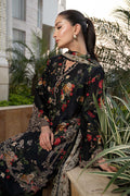 Maria B | Luxury Pret Pre Fall | DW-PF26-03-Black - by Libasekhas UK - Registered Vendor of : Maria B - 100% Original Designer Dress